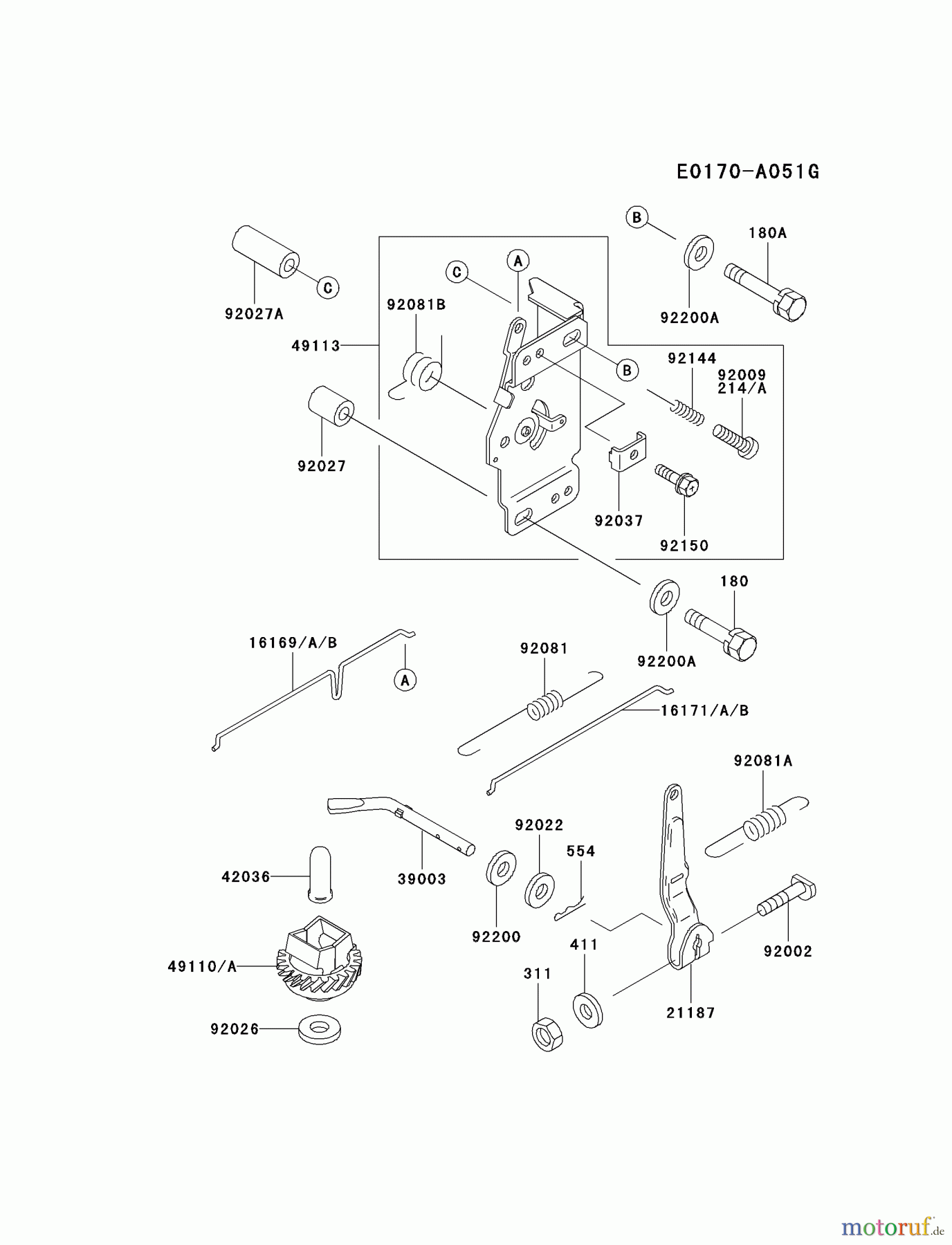 Kawasaki Motoren Motoren Vertikal FA210V - AS02 bis FH641V - DS24 FC290V-FS05 - Kawasaki FC290V 4-Stroke Engine CONTROL-EQUIPMENT