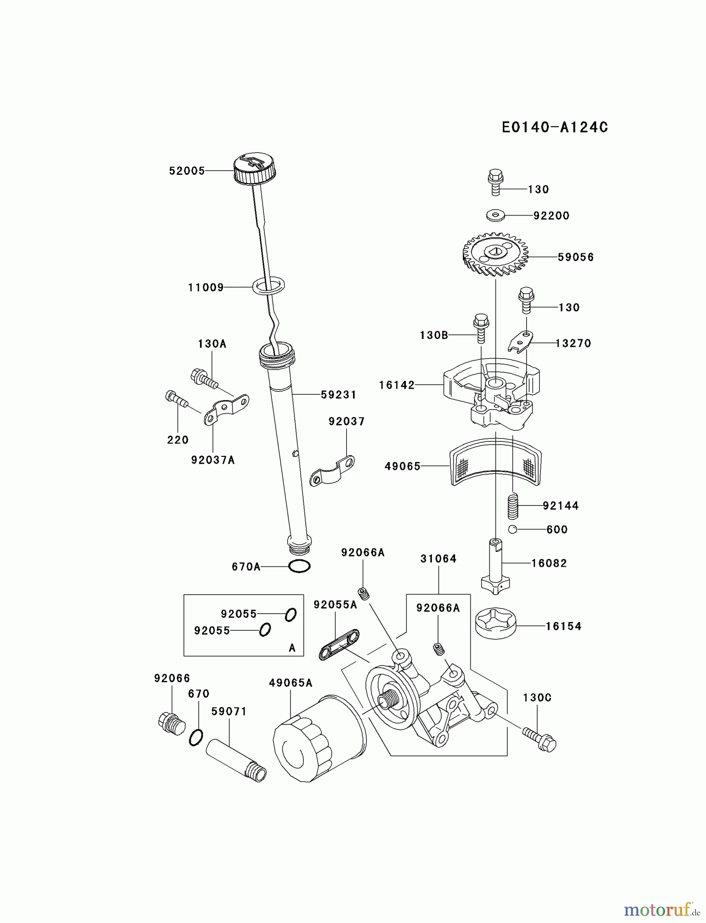 Kawasaki Motoren Motoren Vertikal FA210V - AS02 bis FH641V - DS24 FC420V-BS22 - Kawasaki FC420V 4-Stroke Engine LUBRICATION-EQUIPMENT