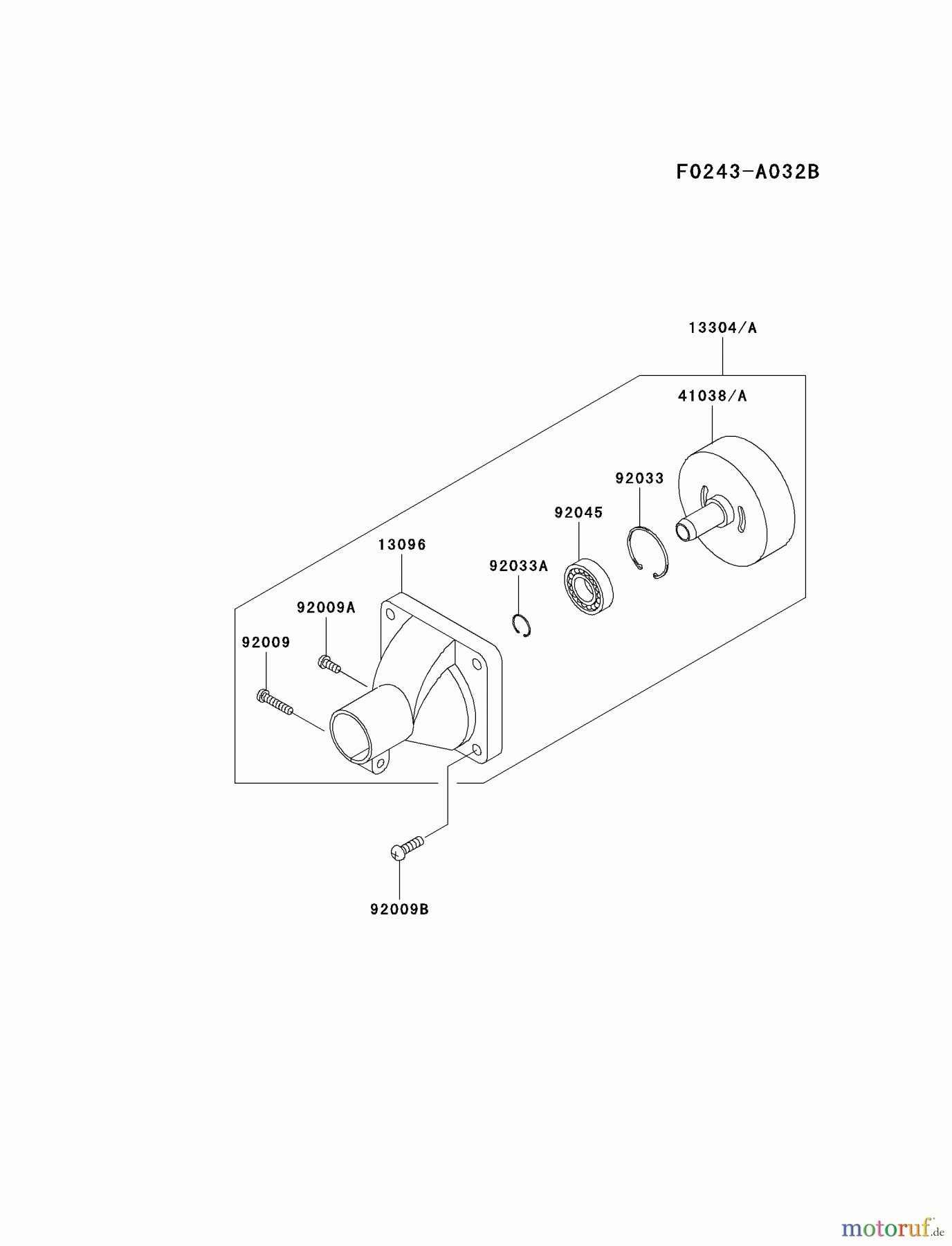  Kawasaki Geräte Trimmer, Faden / Bürste KTR27A-A2 (KTR27A) - Kawasaki Grass Trimmer HOUSING