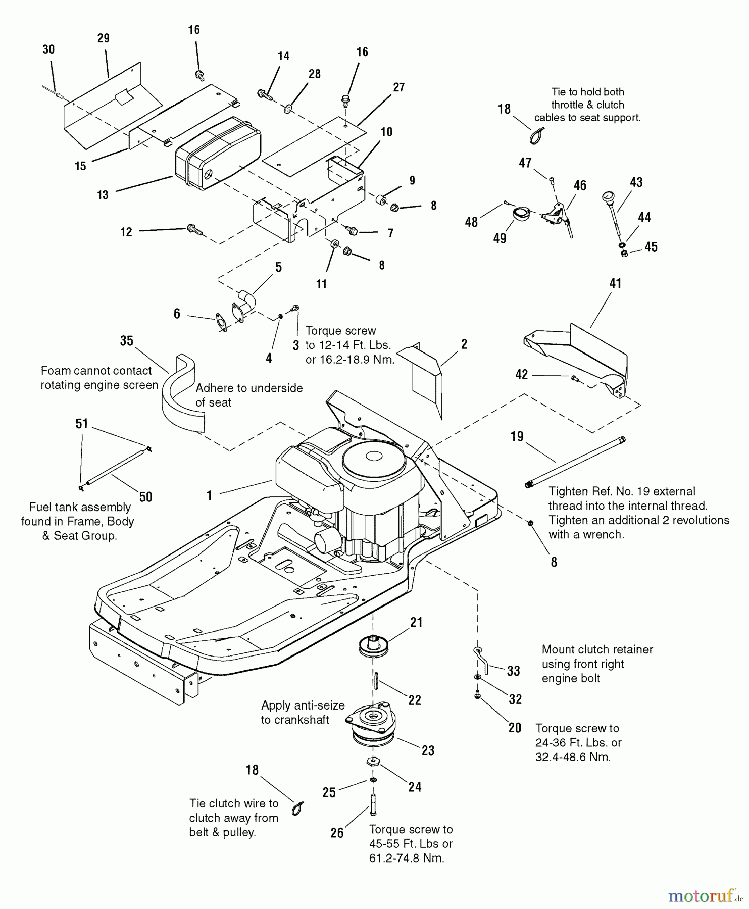  Murray Nullwendekreismäher, Zero-Turn 107.277860 (2690639) - Craftsman ZTS7500, 20HP B&S w/42