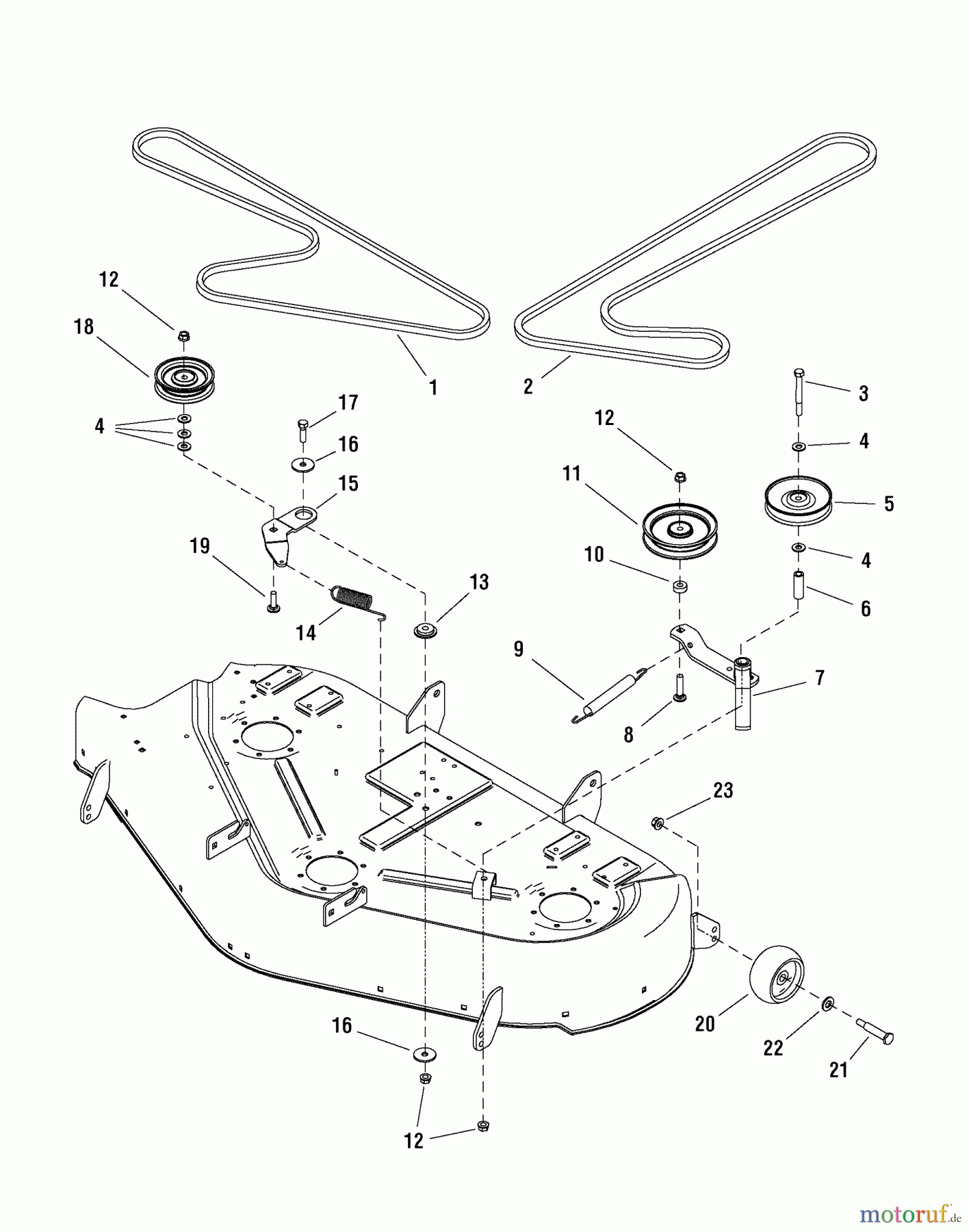  Murray Nullwendekreismäher, Zero-Turn 107.277880 (2690640) - Craftsman ZTS7500, 20HP Kohler w/44