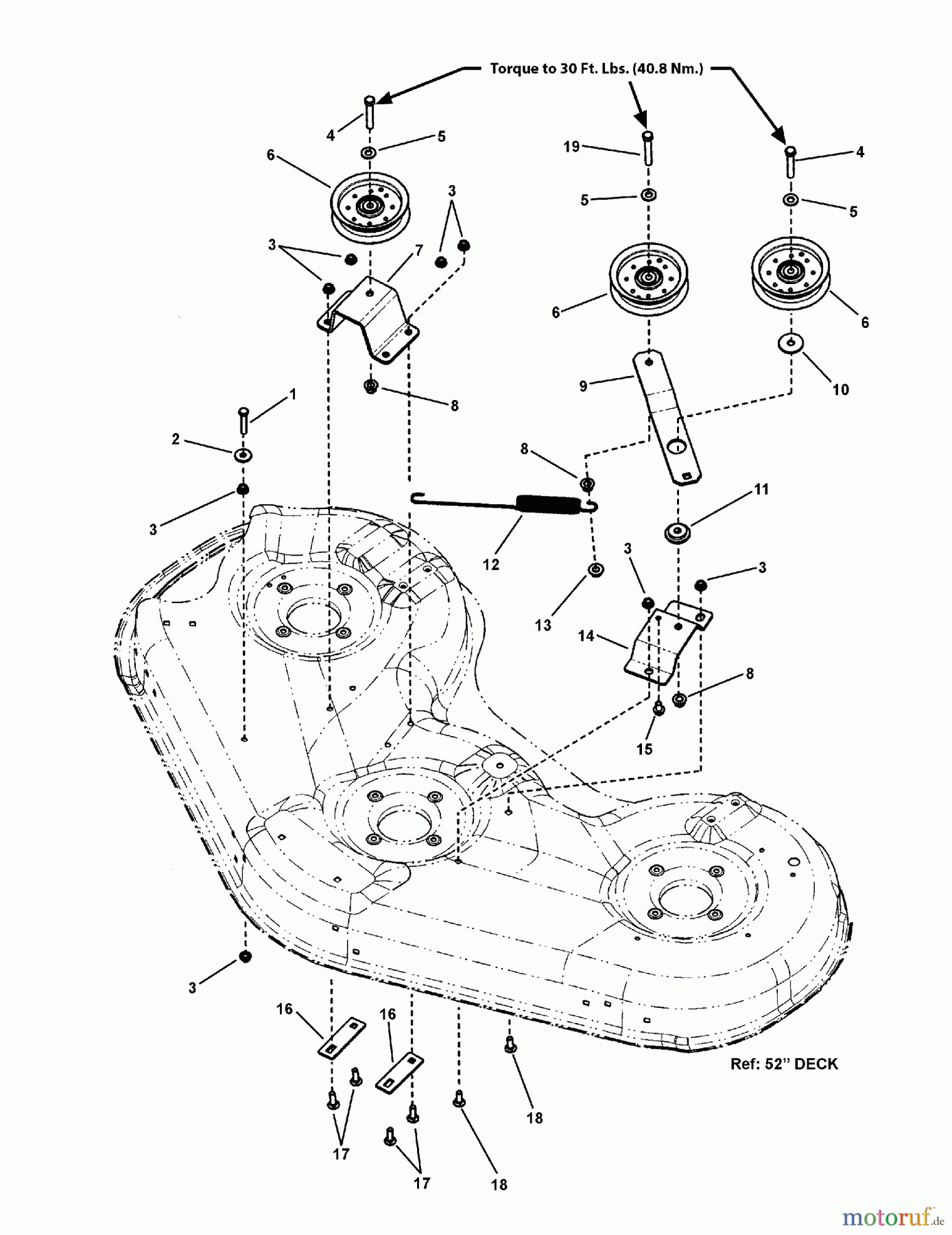  Murray Nullwendekreismäher, Zero-Turn C950-60107-1 (7800819A) - Craftsman ZTS7000, 26HP B&S w/52