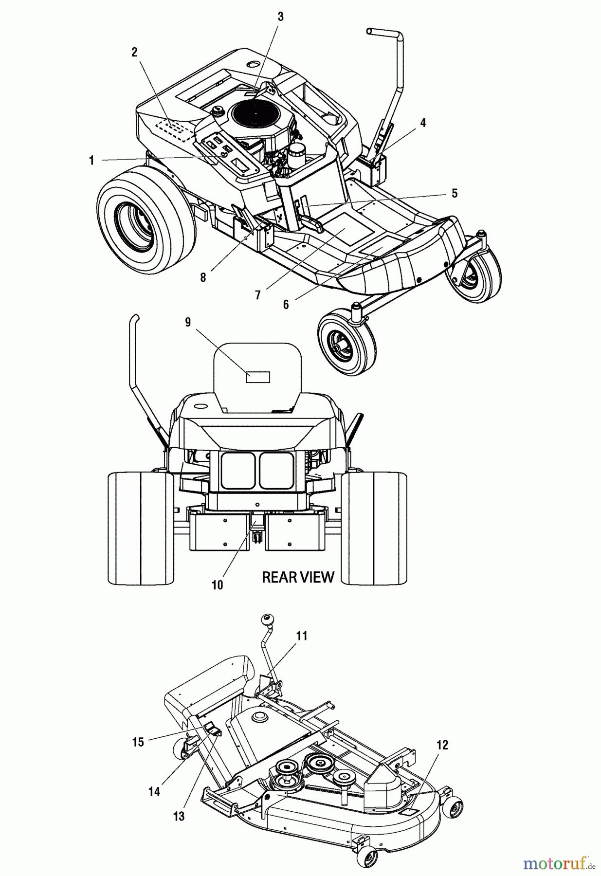  Murray Nullwendekreismäher, Zero-Turn ZT1644E (2690431) - Murray , 16HP Hydro w/44