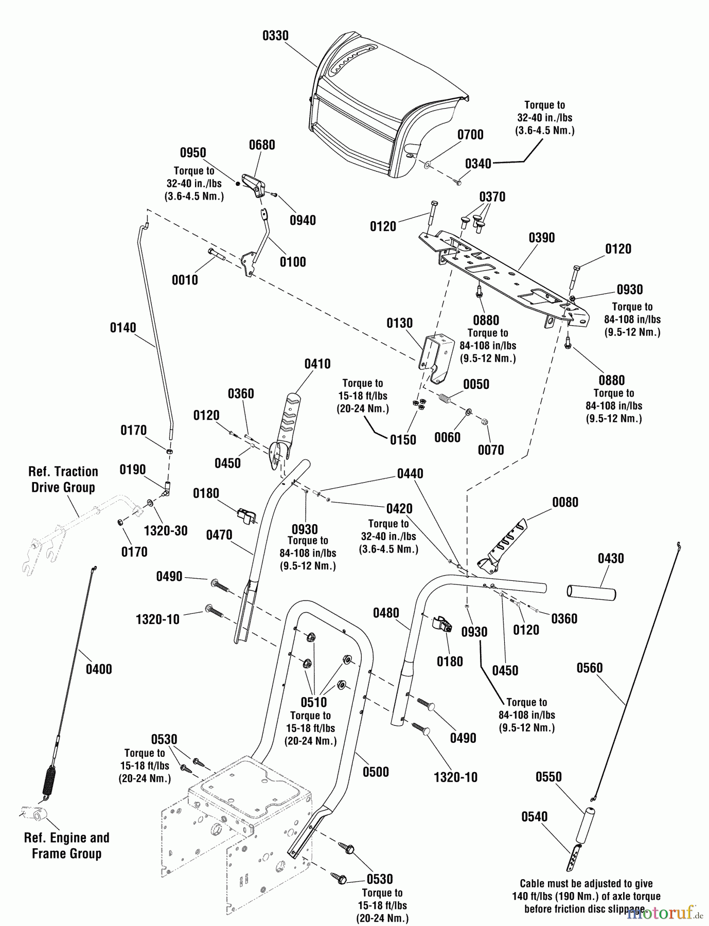  Murray Schneefräsen CL61750R (1696226-00) - Canadiana 24