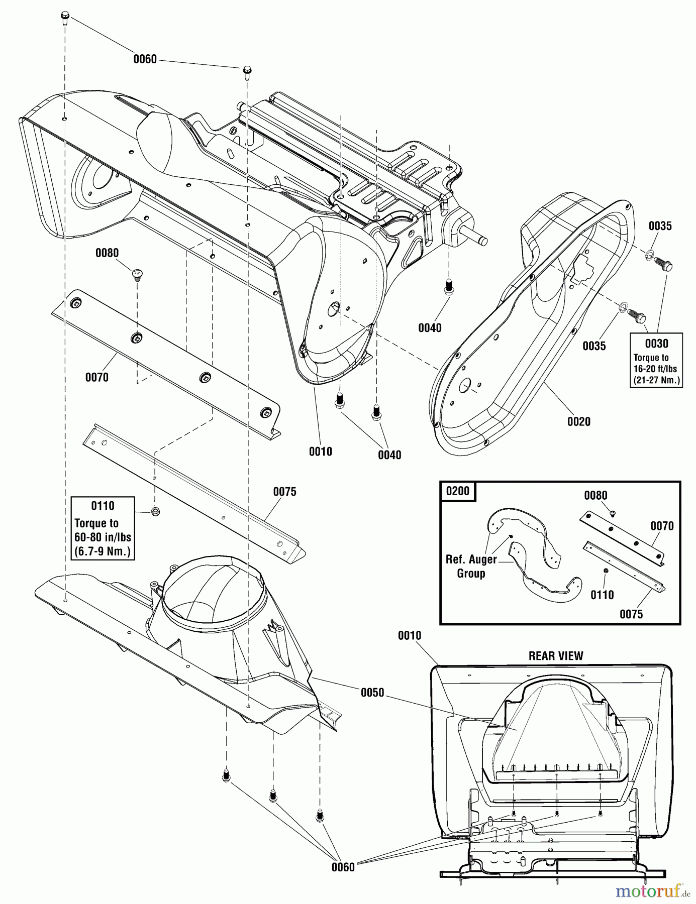  Murray Schneefräsen 1696279-00 - Brute 22