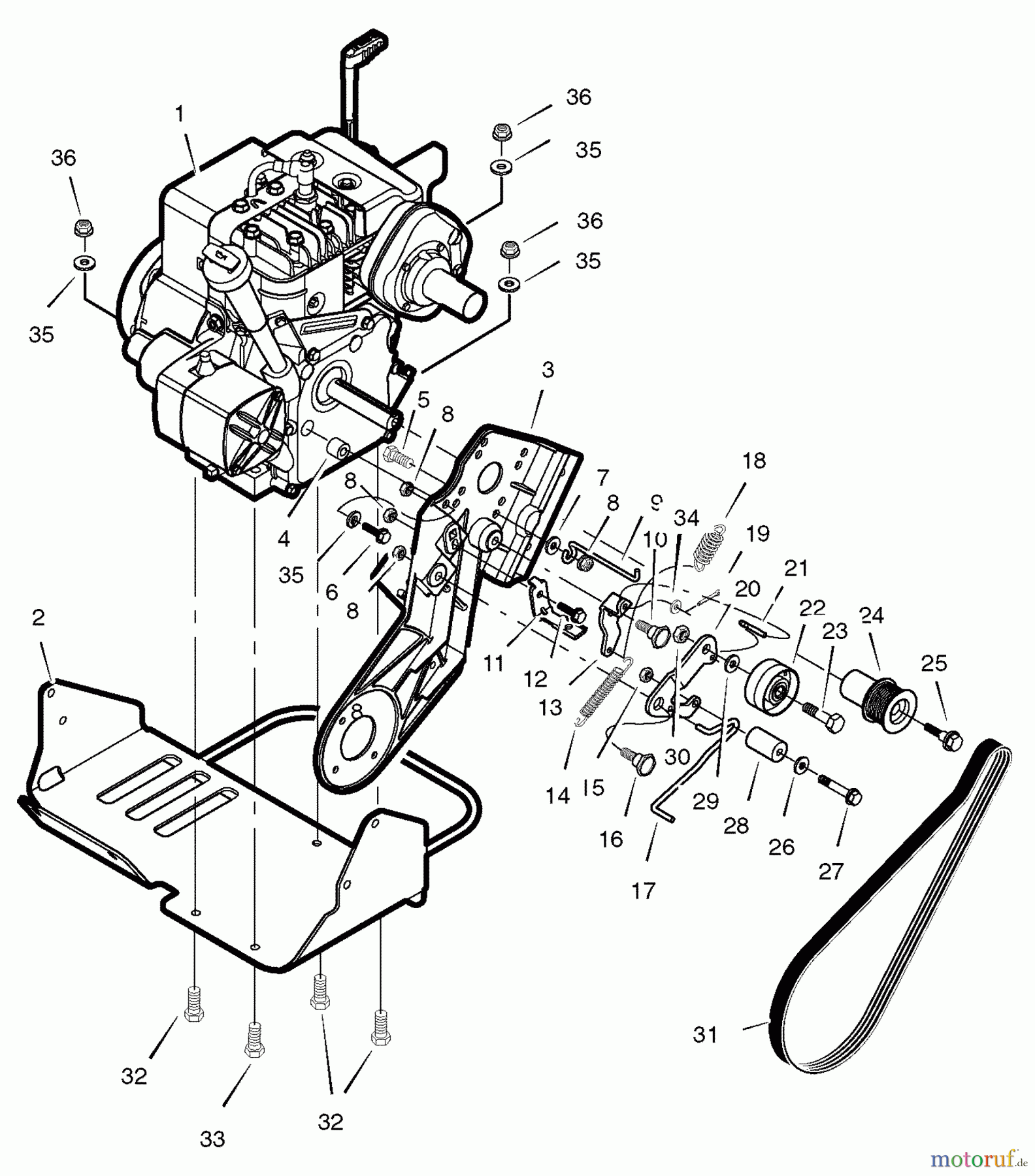  Murray Schneefräsen 536.881500 - Craftsman 22