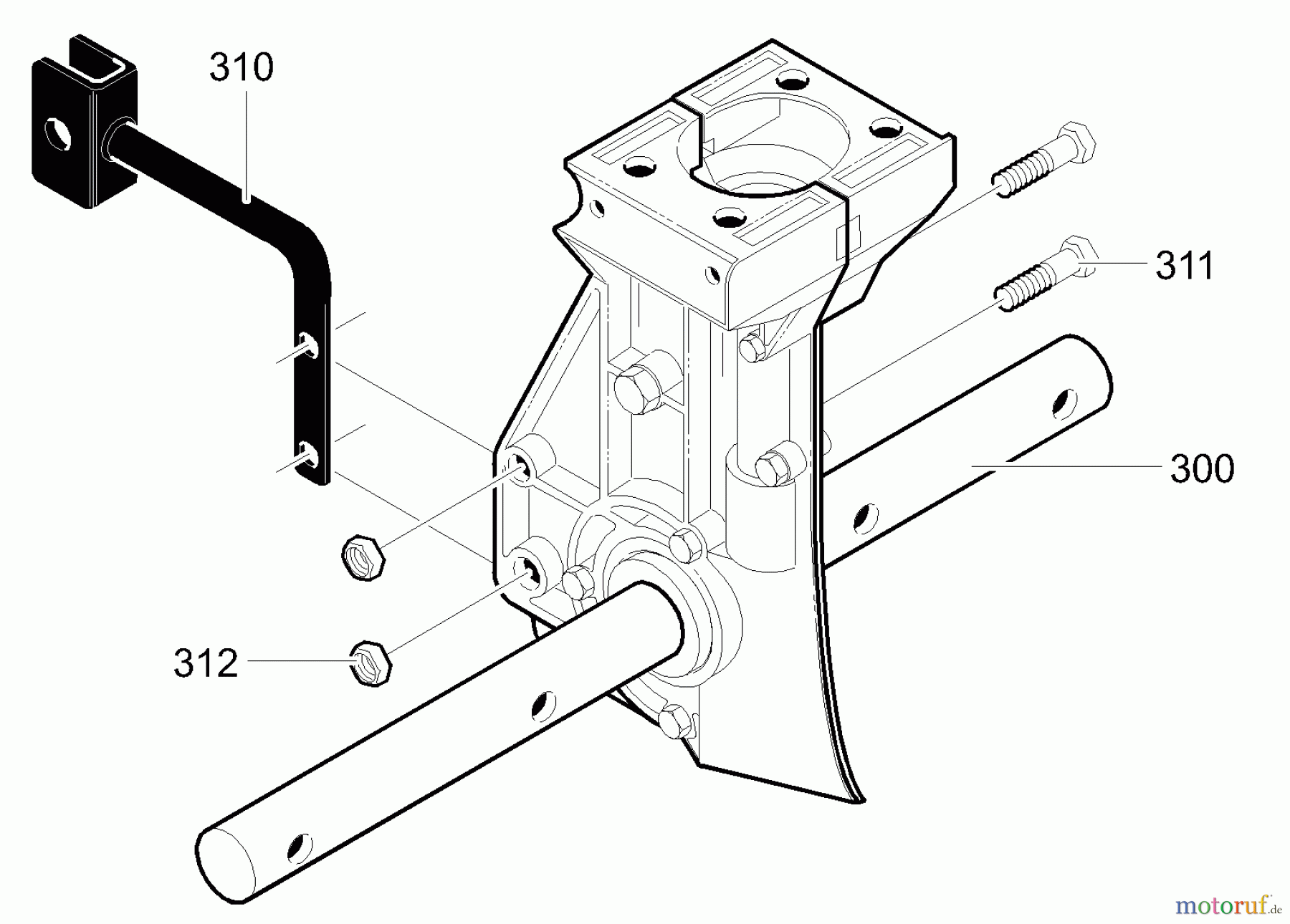 Murray Motorhacken und Kultivierer 11052x30C - Murray Cultivator (2001) Transmission Assembly