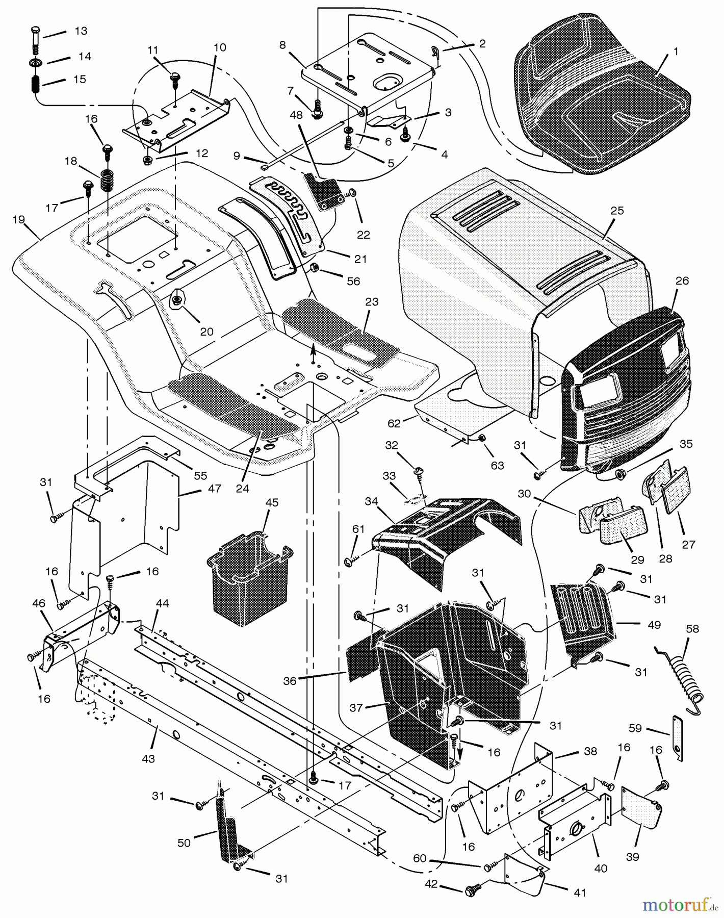  Murray Rasen- und Gartentraktoren 425009x8A - Scotts 42