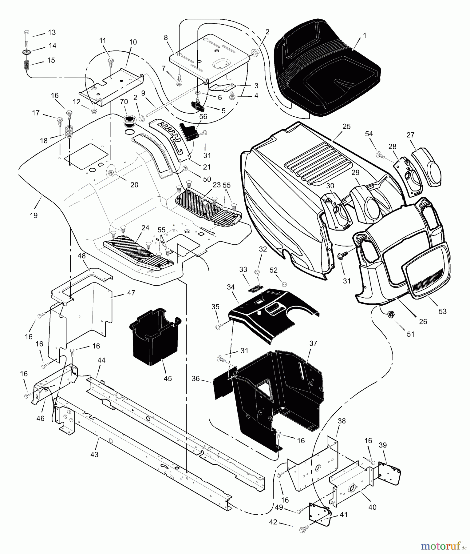  Murray Rasen- und Gartentraktoren 425600x31A - Scotts 42