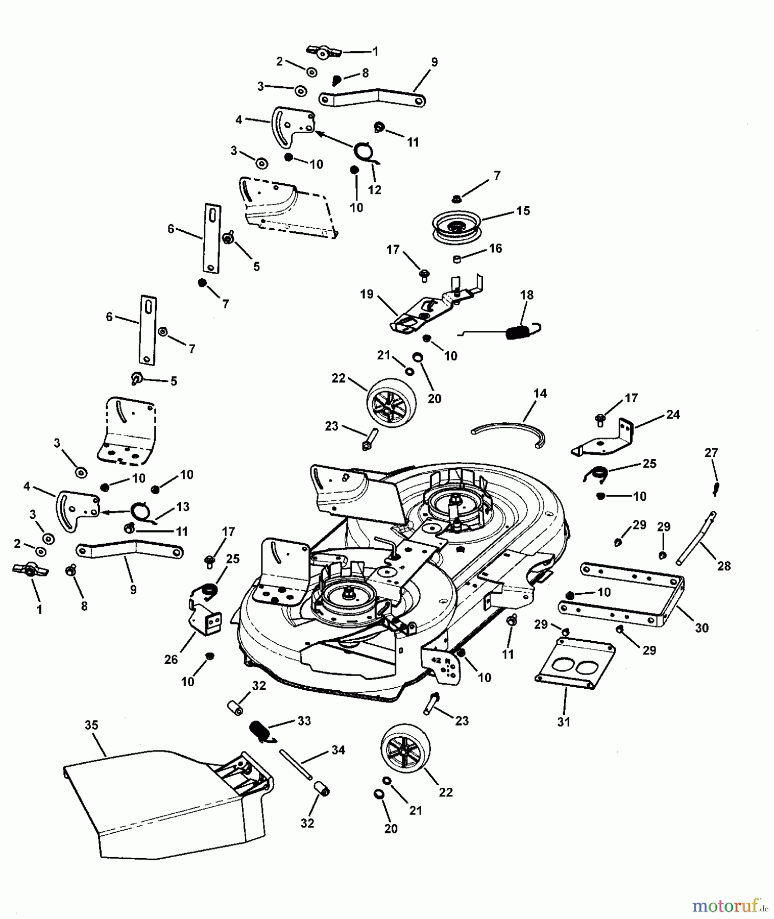 Murray Rasen- und Gartentraktoren FLT185420 (7800370) - Federated 42