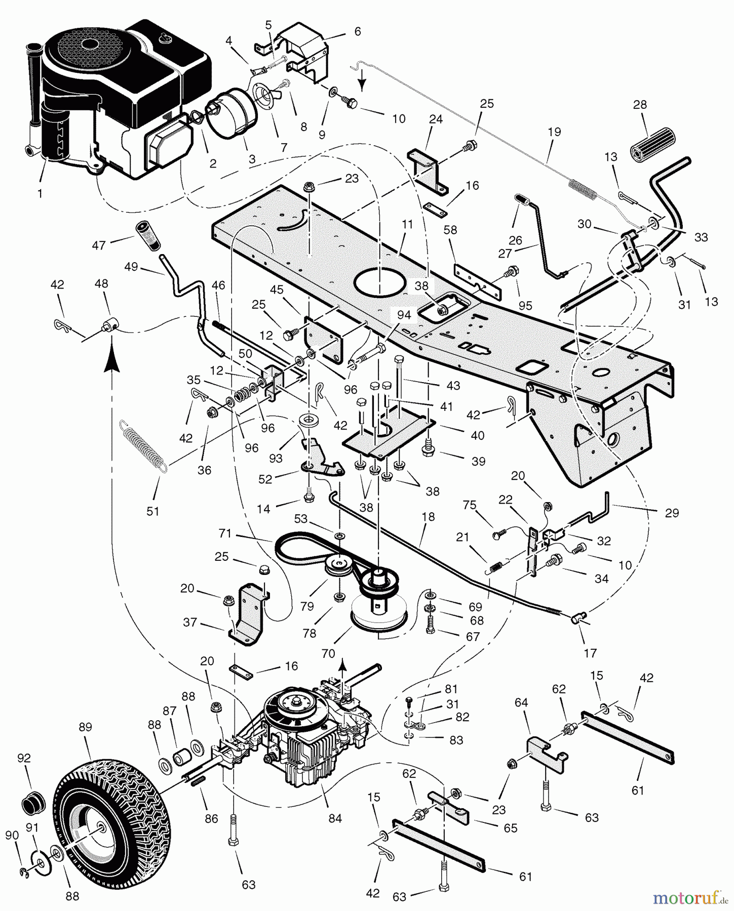 Murray Reitermäher C950-60405-0 - Craftsman 30