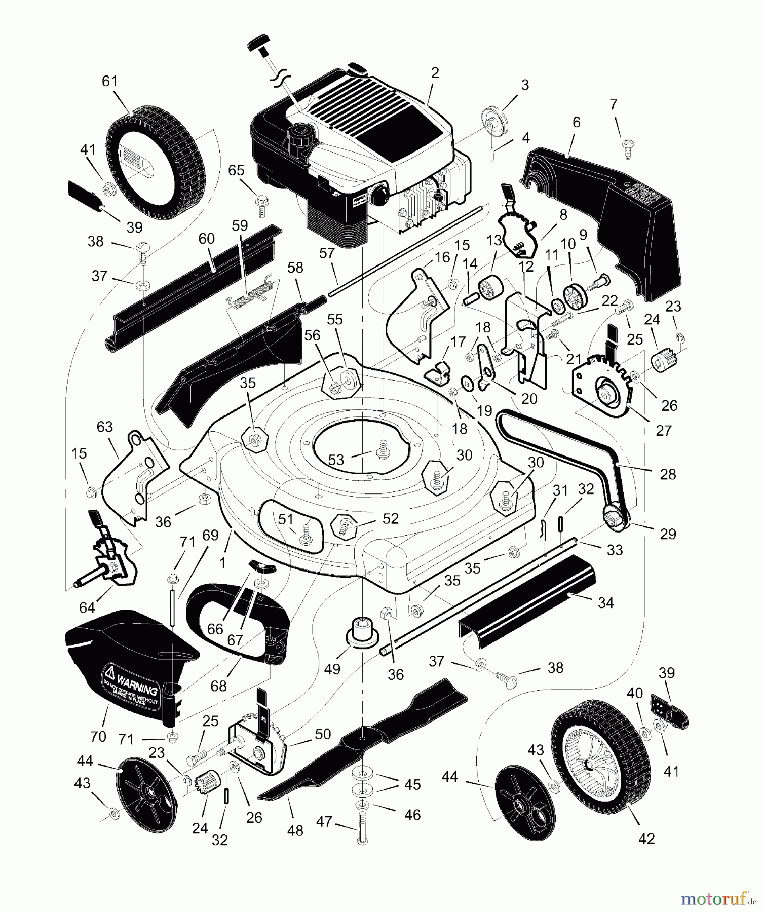  Murray Rasenmäher 20615x8A - Scotts 20