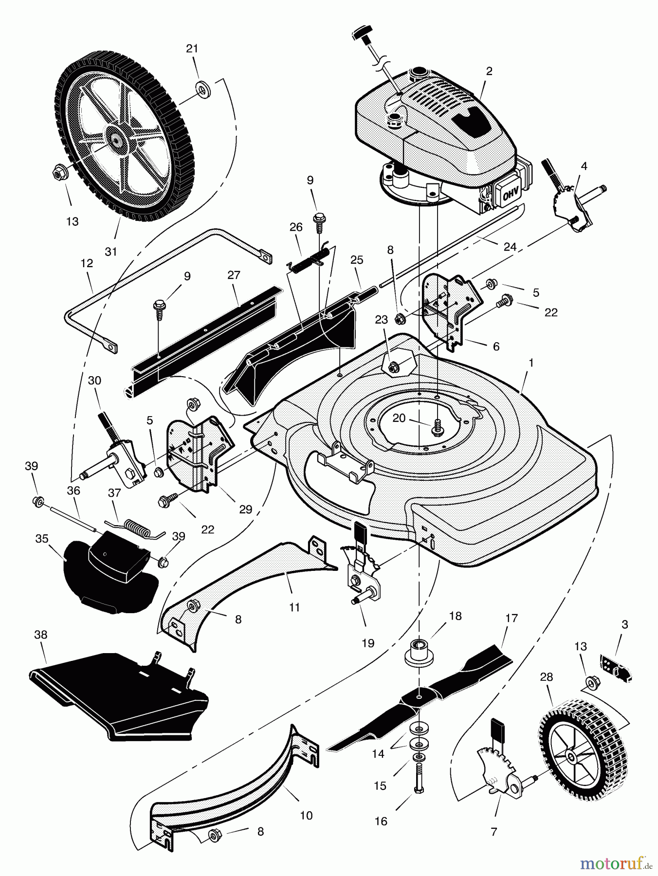  Murray Rasenmäher 223330x6A - Murray Ultra 22