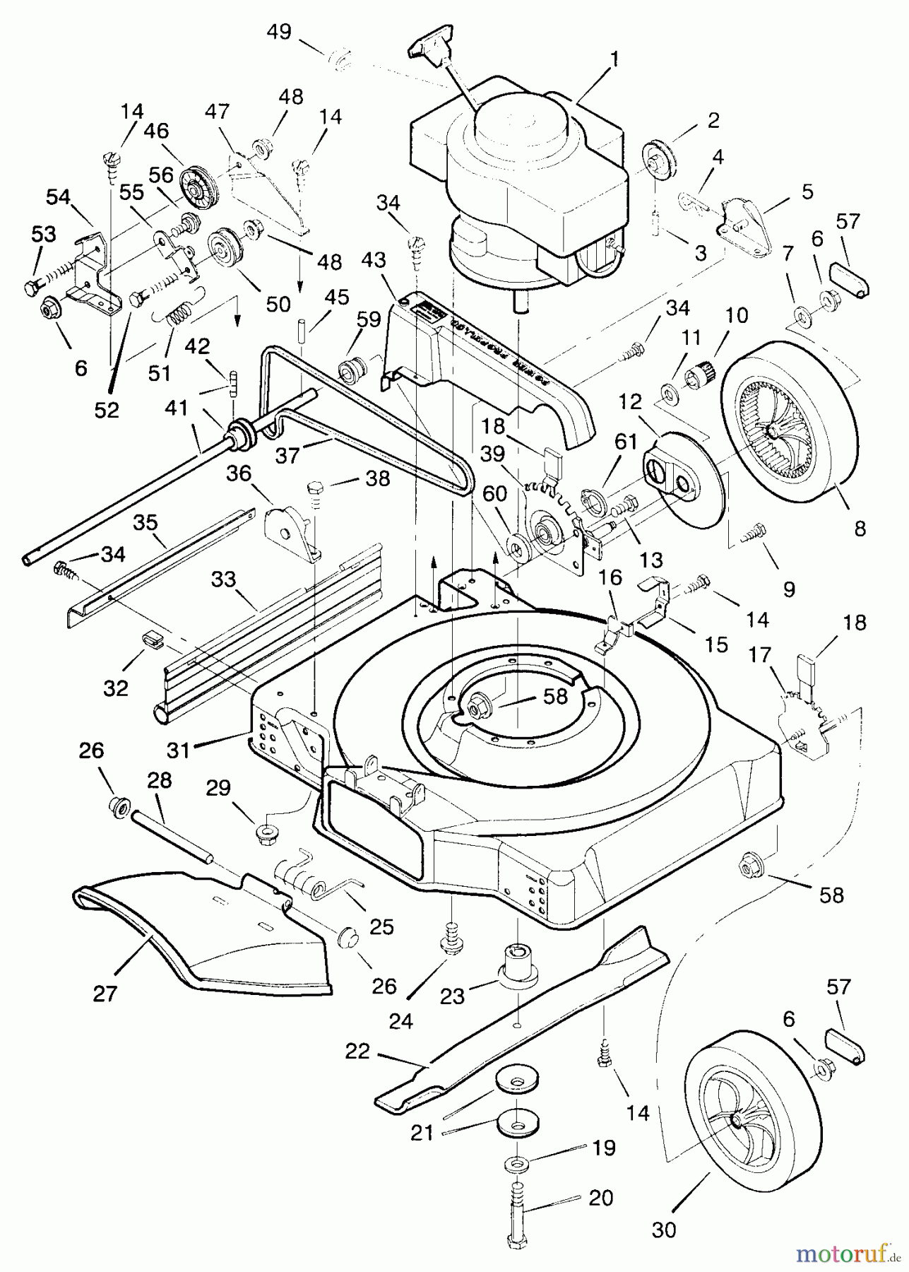  Murray Rasenmäher 22755x4B - Murray 22