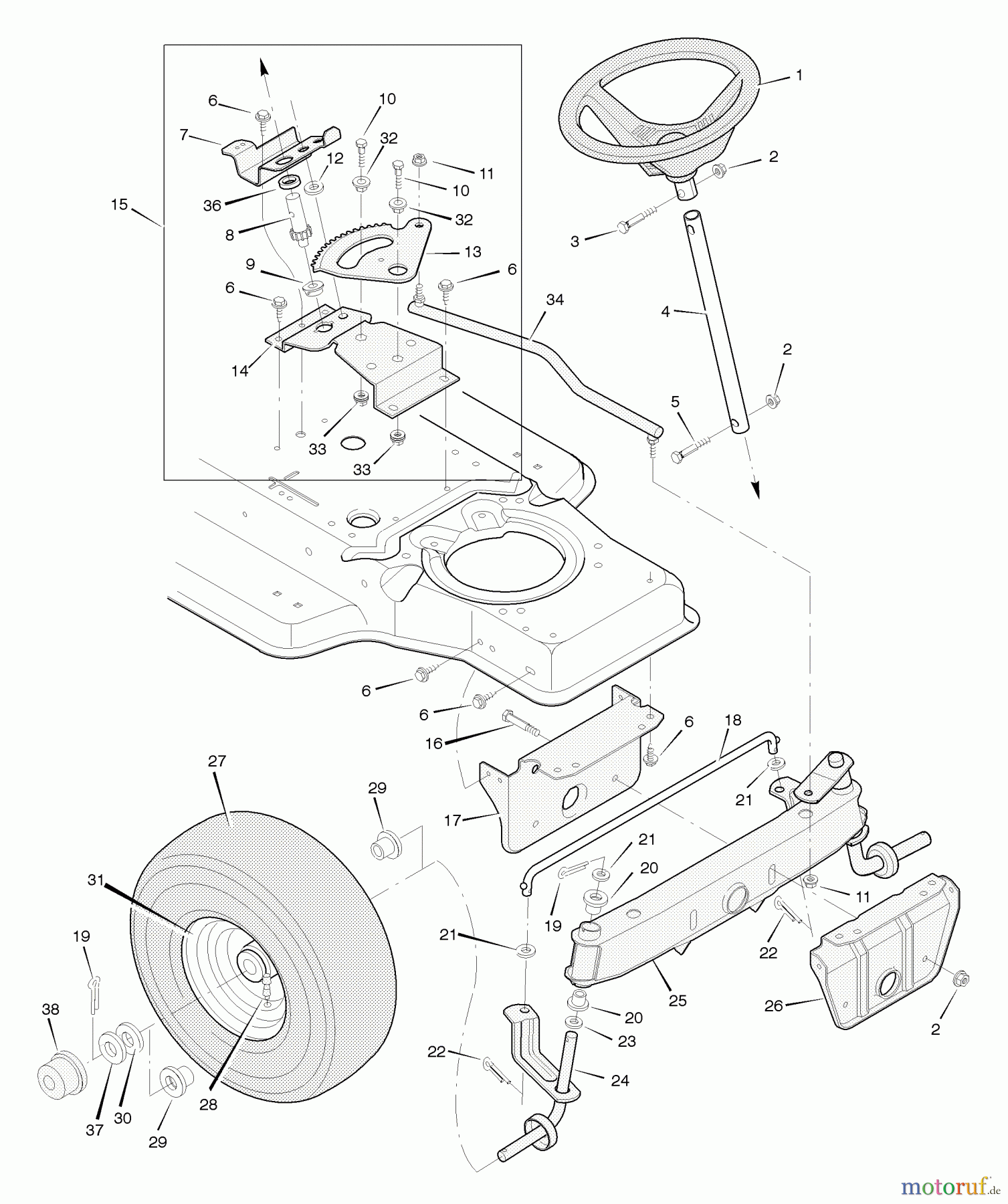  Murray Rasen- und Gartentraktoren 38710x99A - B&S/Murray 38