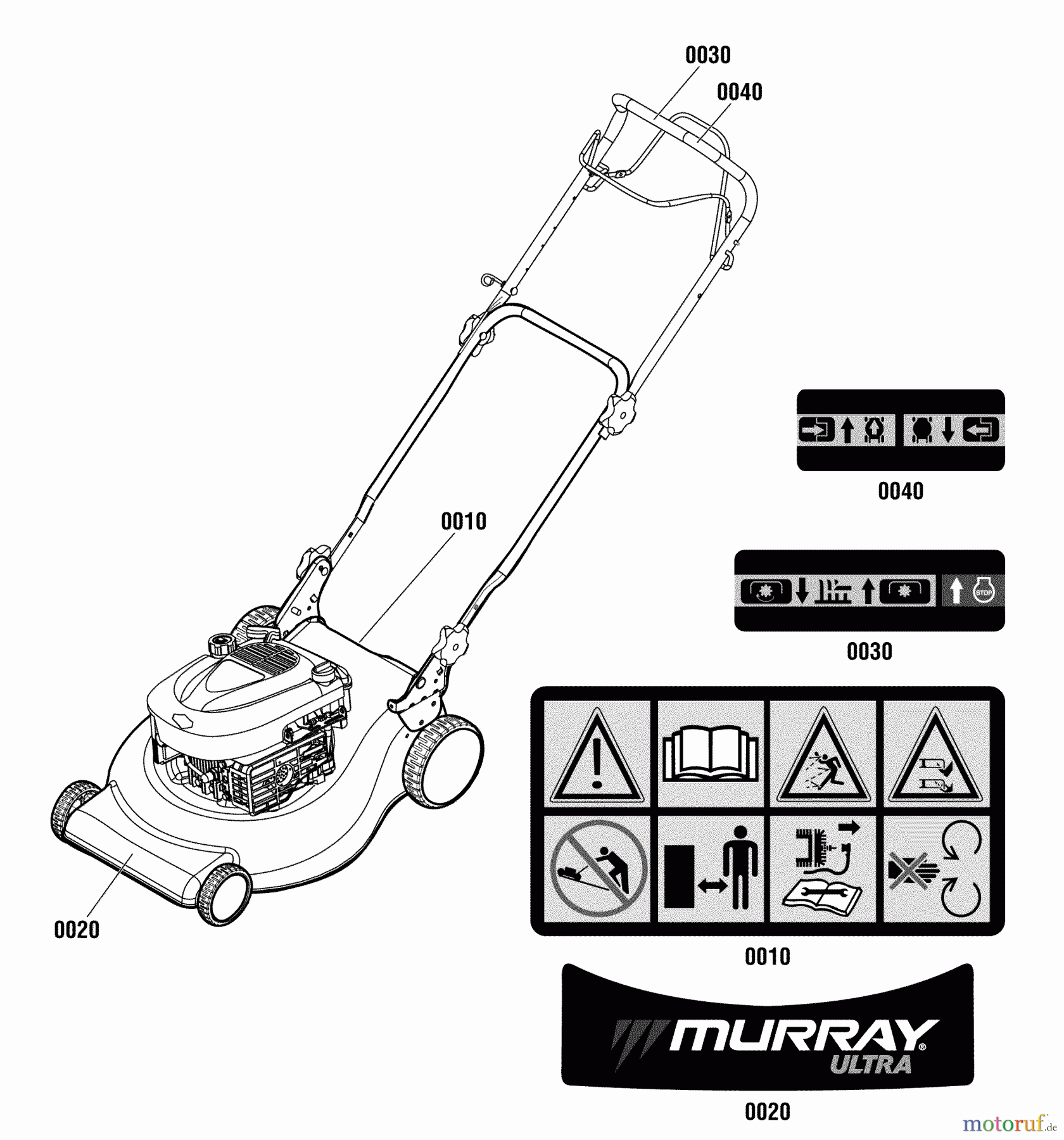 Murray Rasenmäher MXU16550E (881559) - Murray 16