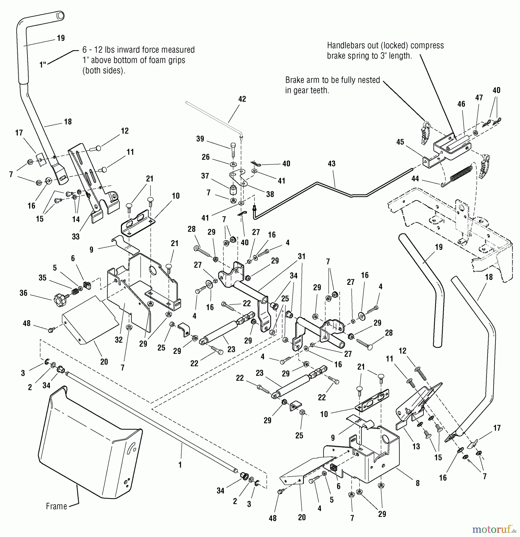  Murray Nullwendekreismäher, Zero-Turn 107.287910 (7800340) - Craftsman ZTS7500, 26HP Kohler w/50