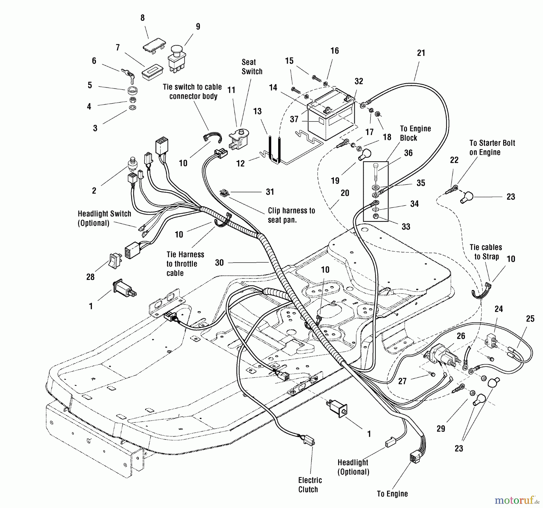  Murray Nullwendekreismäher, Zero-Turn 107.287900 (7800339) - Craftsman ZTS7500, 26HP B&S w/50