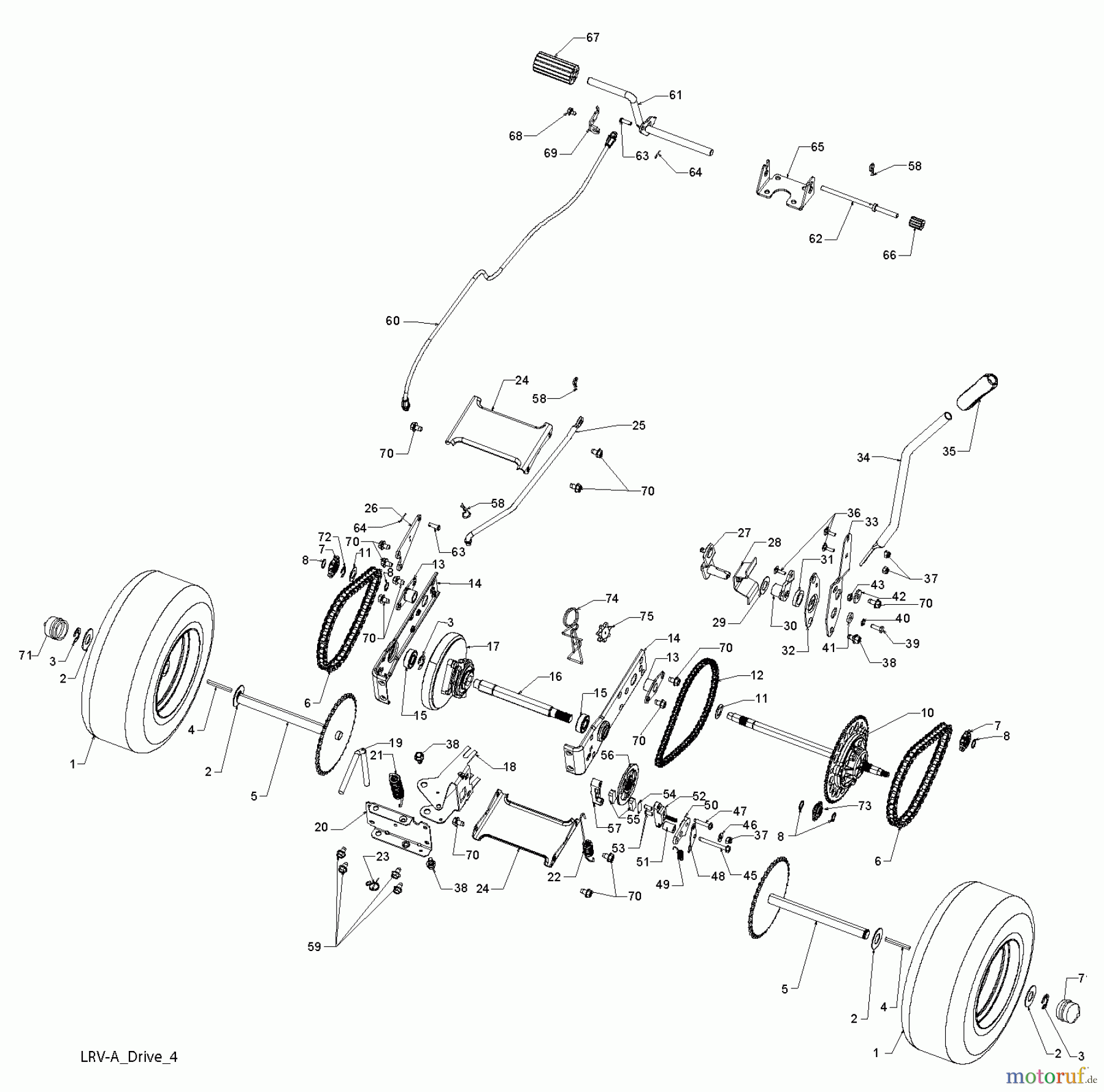  Poulan / Weed Eater Rasen und Gartentraktoren WE261 (96024000202) - Weed Eater Lawn Tractor (2011-10) DRIVE