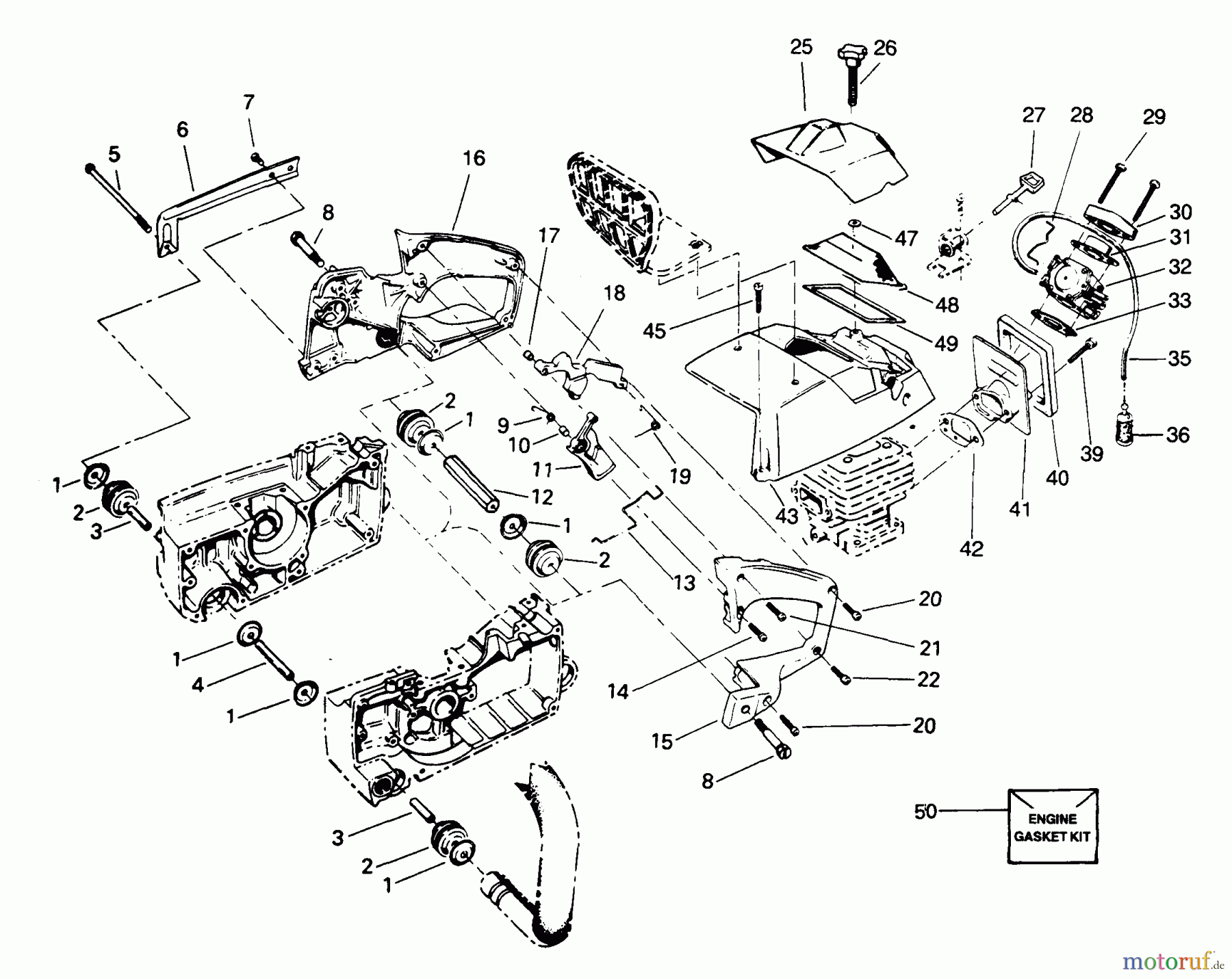  Poulan / Weed Eater Motorsägen 3700 - Poulan Chainsaw External Power Unit