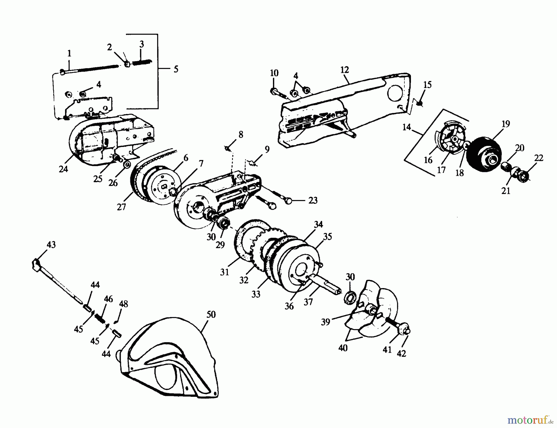 Poulan / Weed Eater Motorsägen KS412 - Poulan Pro Chainsaw EXTERNAL POWER UNIT