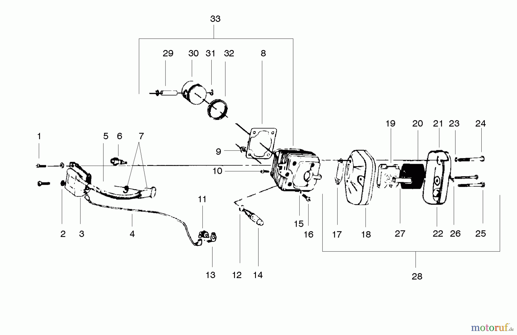 Poulan / Weed Eater Motorsägen PP455 - Poulan Pro Chainsaw Cylinder and Piston