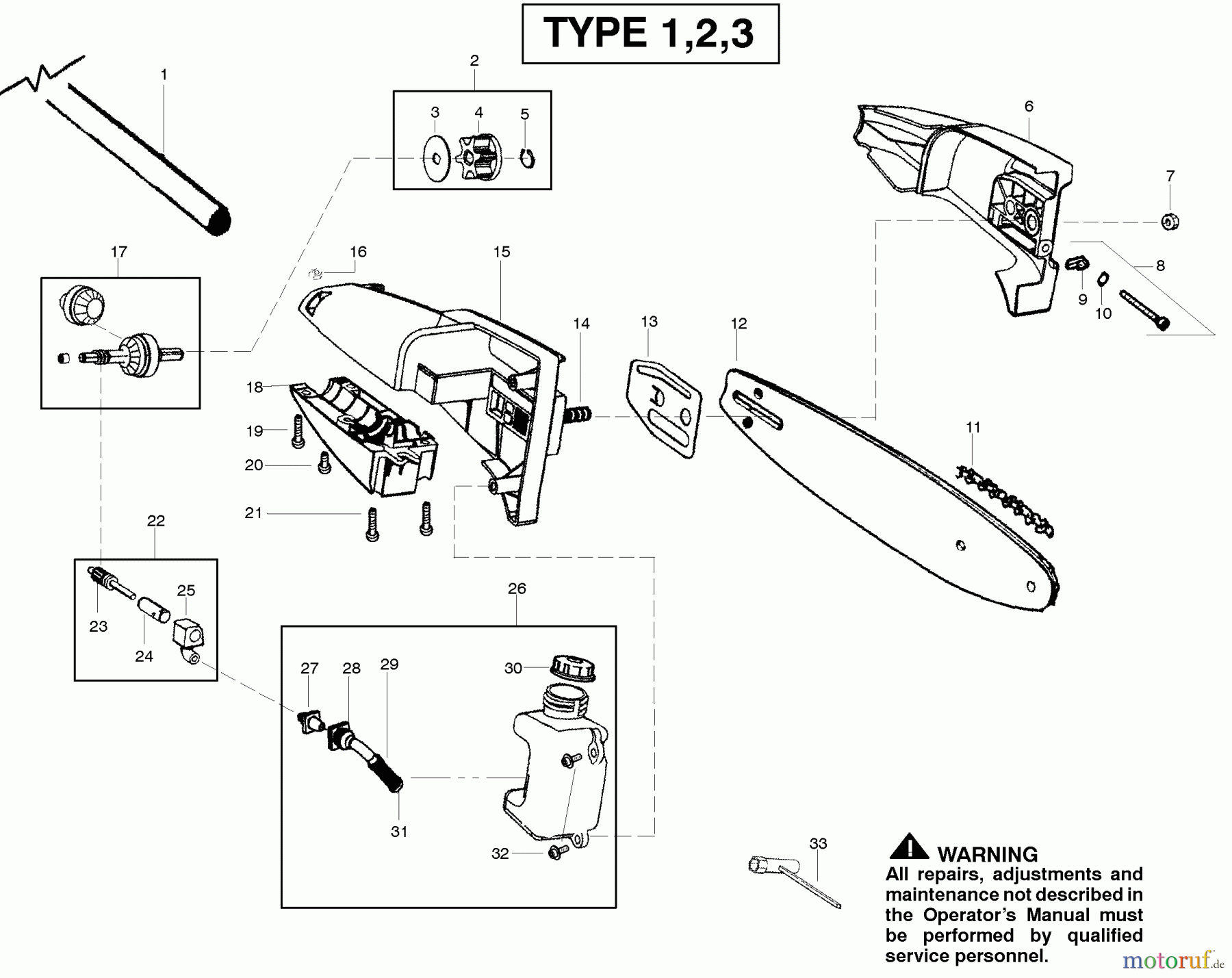  Poulan / Weed Eater Hochentaster PP446ET (Type 1) - Poulan Pro Pole Pruner Cutting Equipment