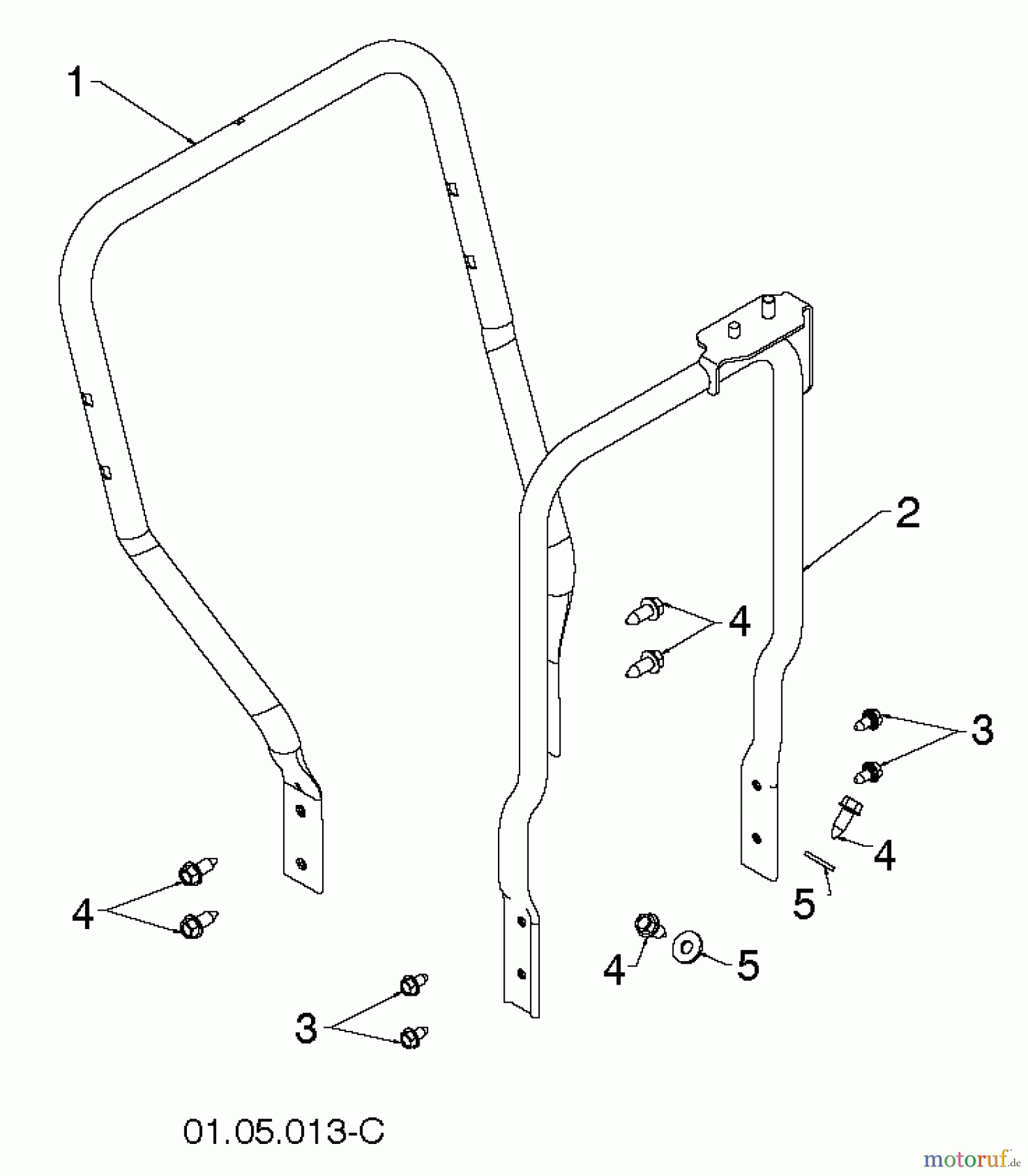  Poulan / Weed Eater Schneefräsen PR624ES (96198004604) - Poulan Pro Snow Thrower (2012-08) HANDLE #1