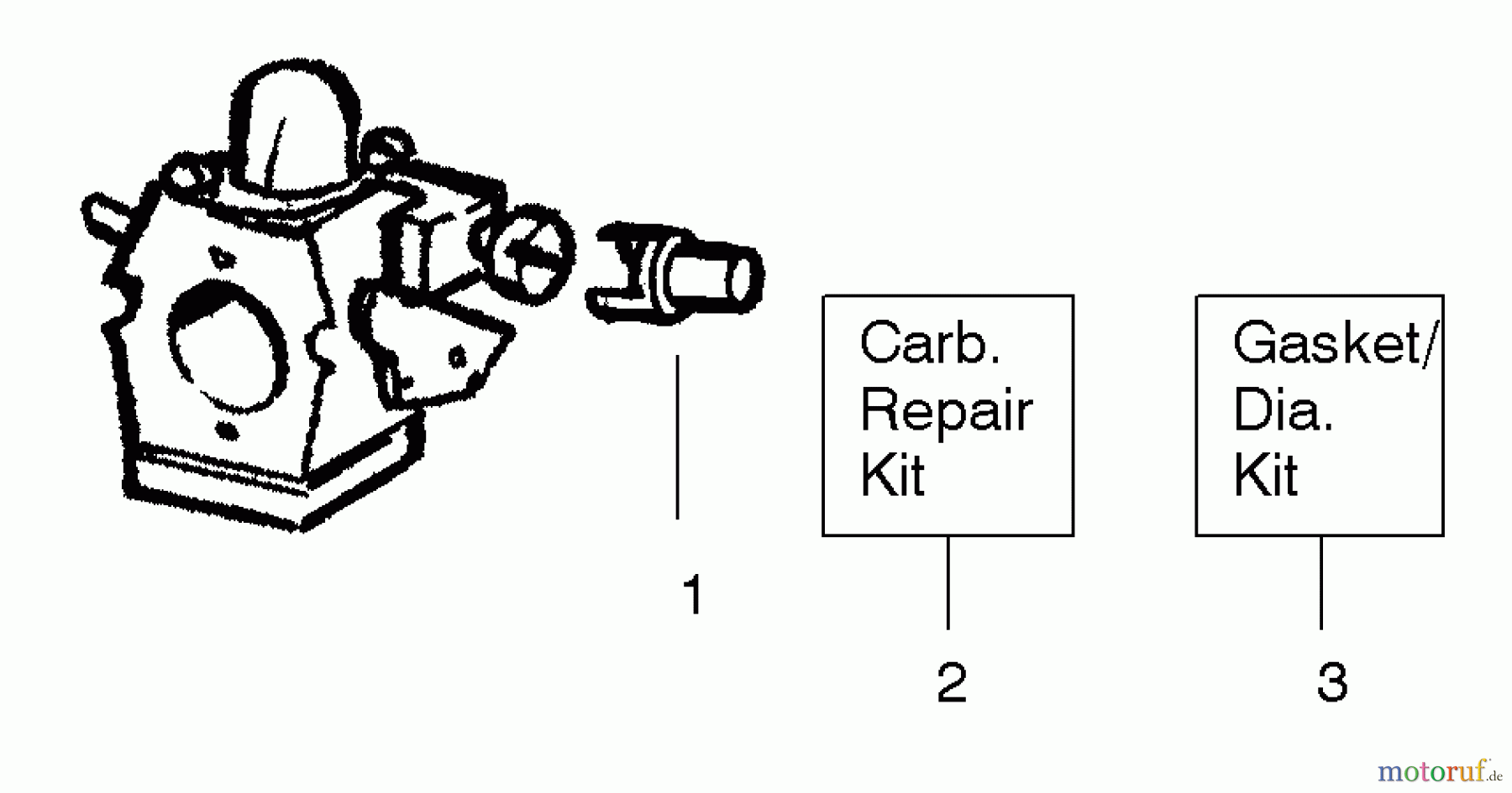 Poulan / Weed Eater Bläser / Sauger / Häcksler / Mulchgeräte PPBVM200 (Type 1) - Poulan Pro Blower Carburetor Assembly (WA229) P/N 530069924 Type 1