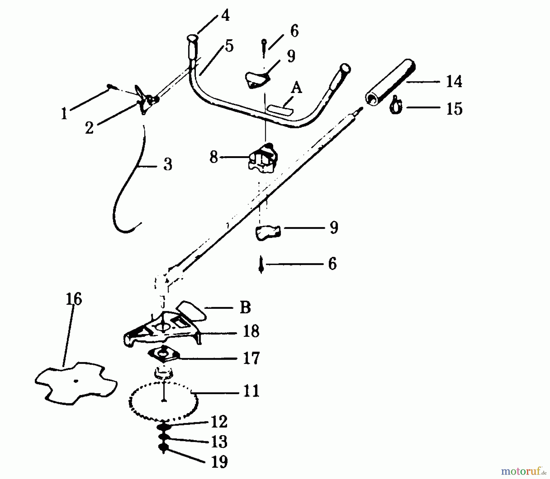 Poulan / Weed Eater Motorsensen, Trimmer XR-125 - Weed Eater String Trimmer BLADE ADAPTOR KITS