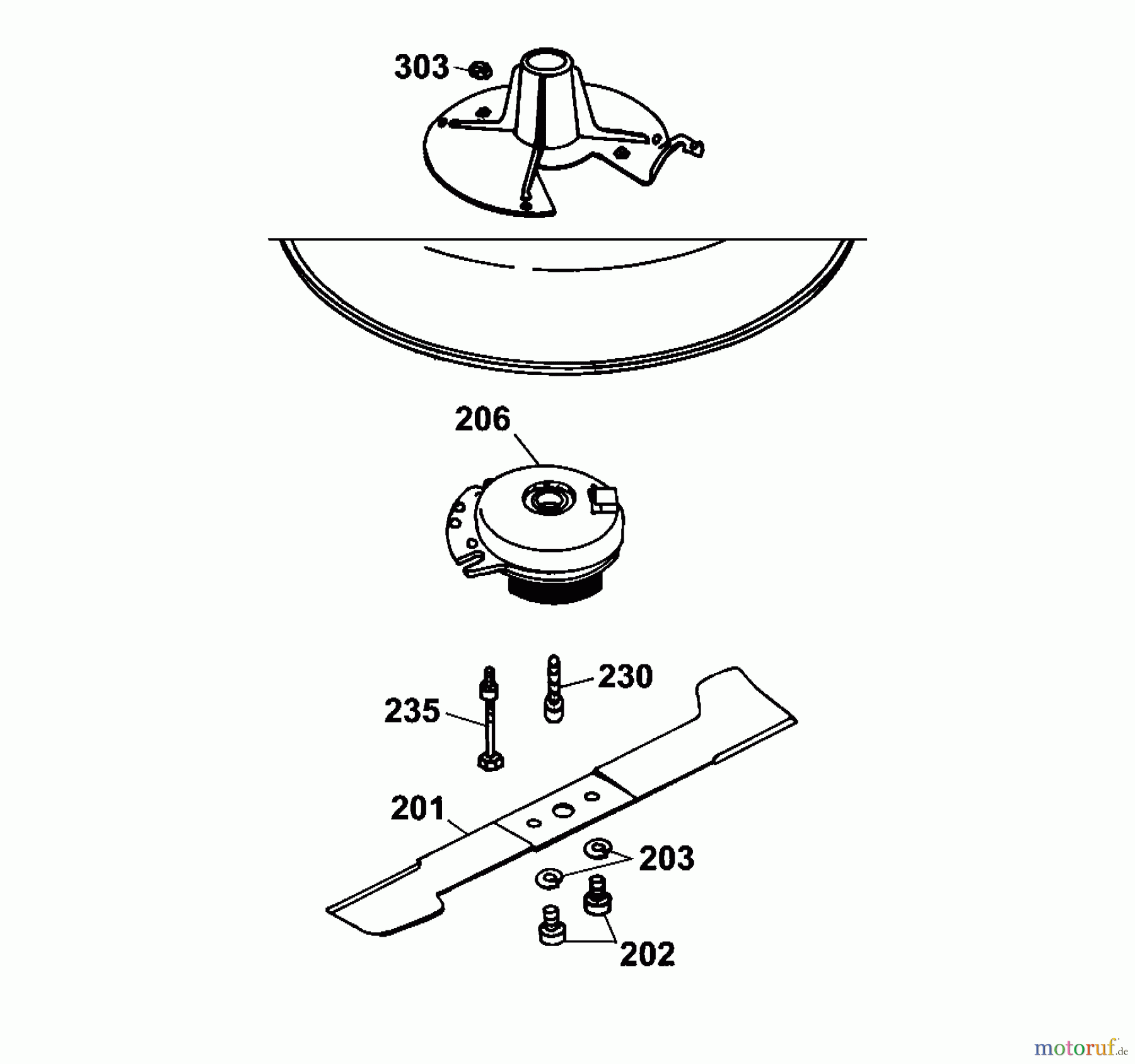  Wolf-Garten Scooter OHV 3 6995000 Series B  (2001) Electric clutch, Blade