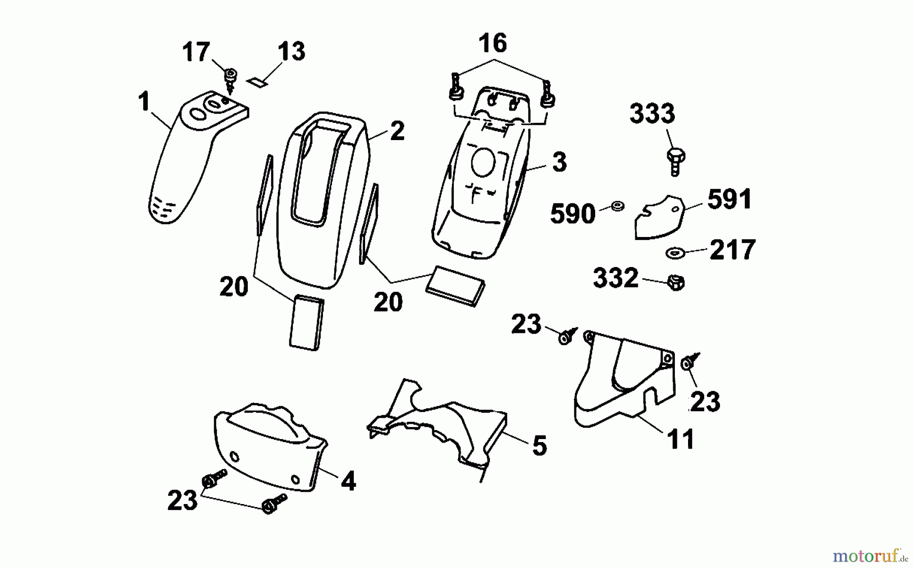  Wolf-Garten Scooter Scooter OHV 3 6995000 Series B  (2001) Cover panels