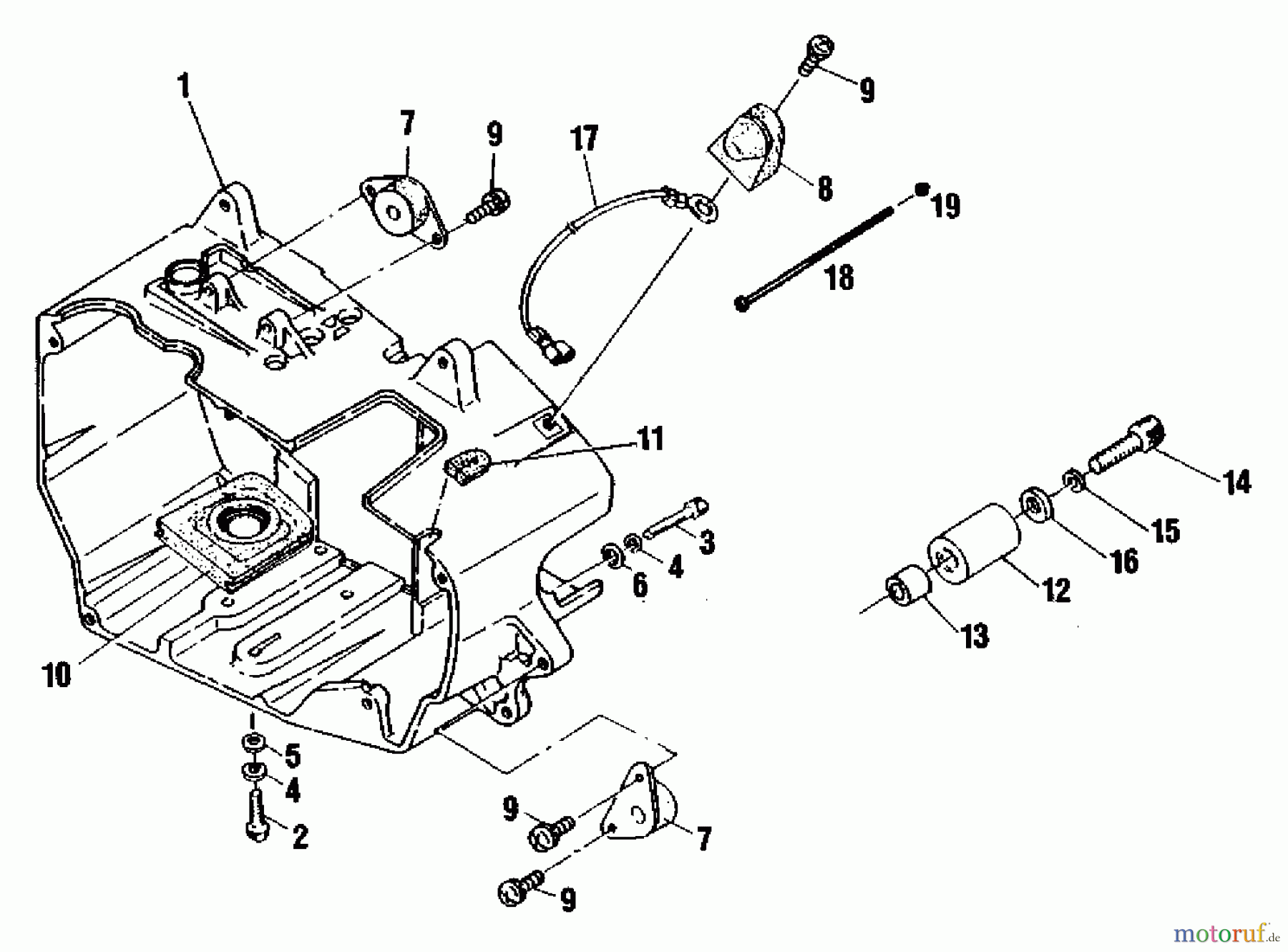  Shindaiwa Sägen, Motorsägen 345 - Shindaiwa Chainsaw Engine Cover