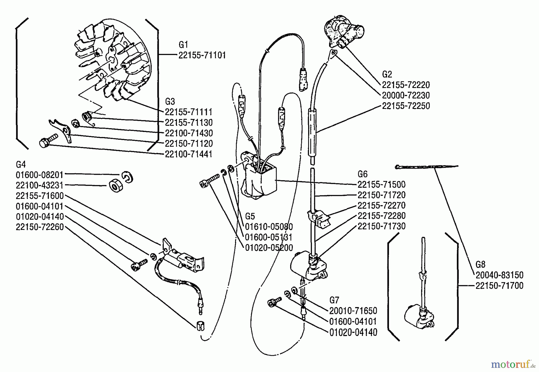  Shindaiwa Sägen, Motorsägen 575 - Shindaiwa Chainsaw Flywheel