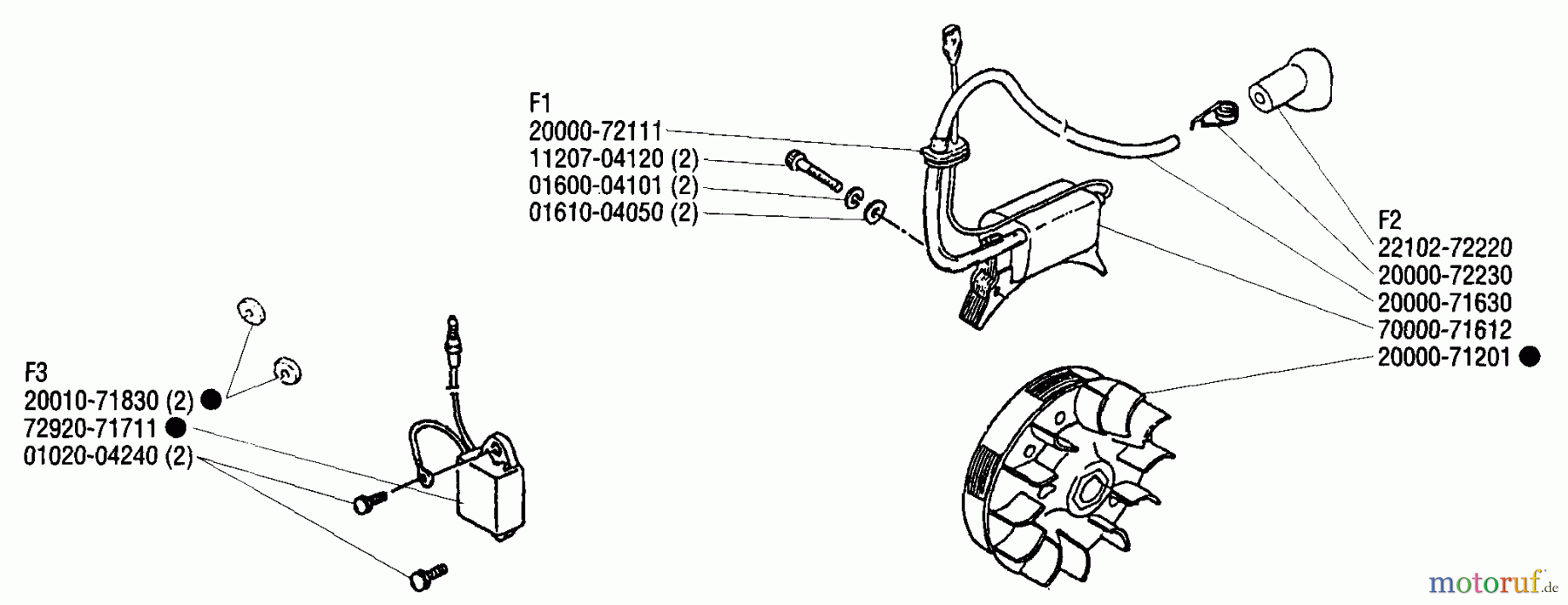  Shindaiwa Trimmer, Faden / Bürste T25 - Shindaiwa String Trimmer Flywheel