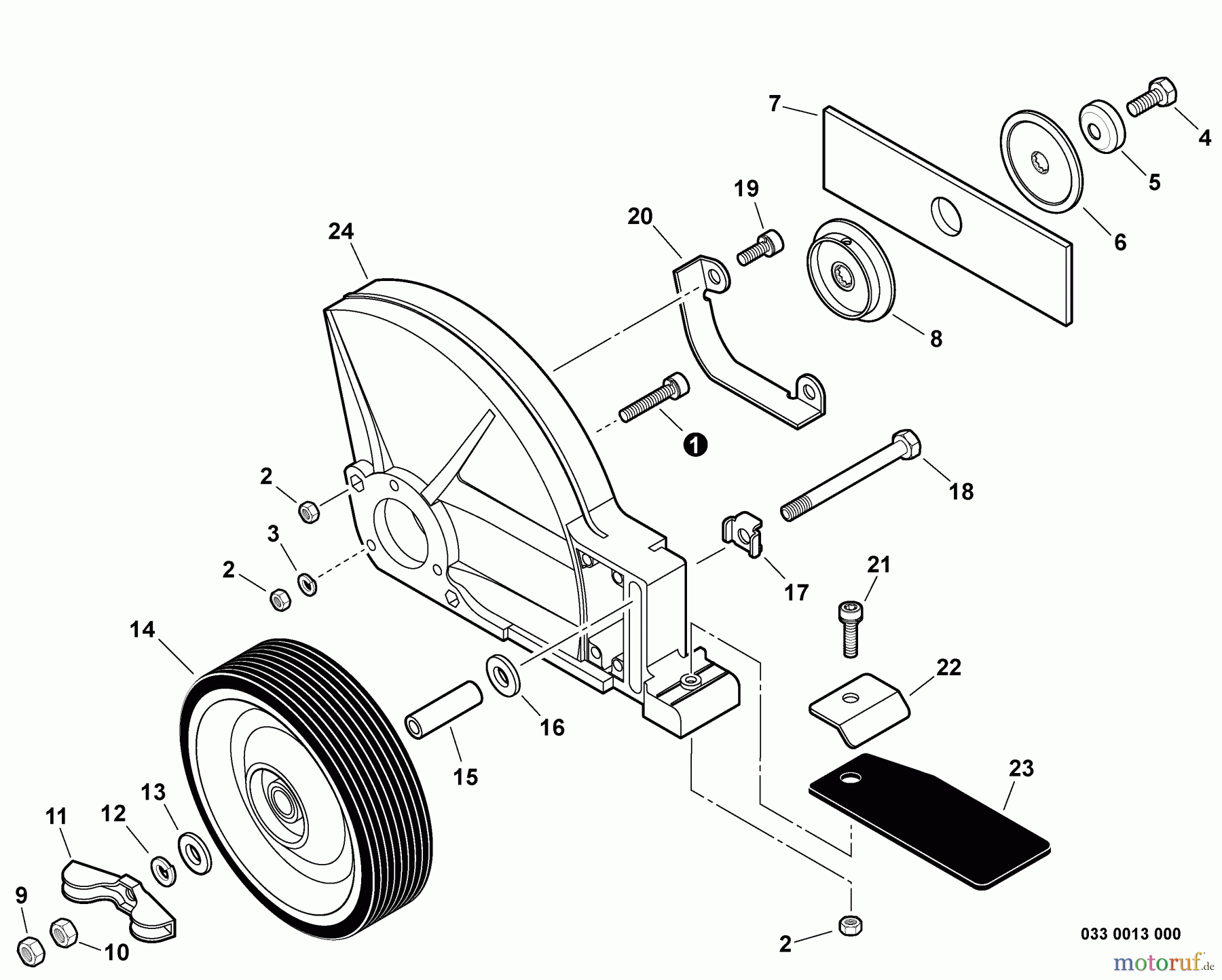 Shindaiwa Kantenschneider LE242 - Shindaiwa Hand Held Edger, S/N: T17013001001 - T17013999999 Edging Assembly -- Metal