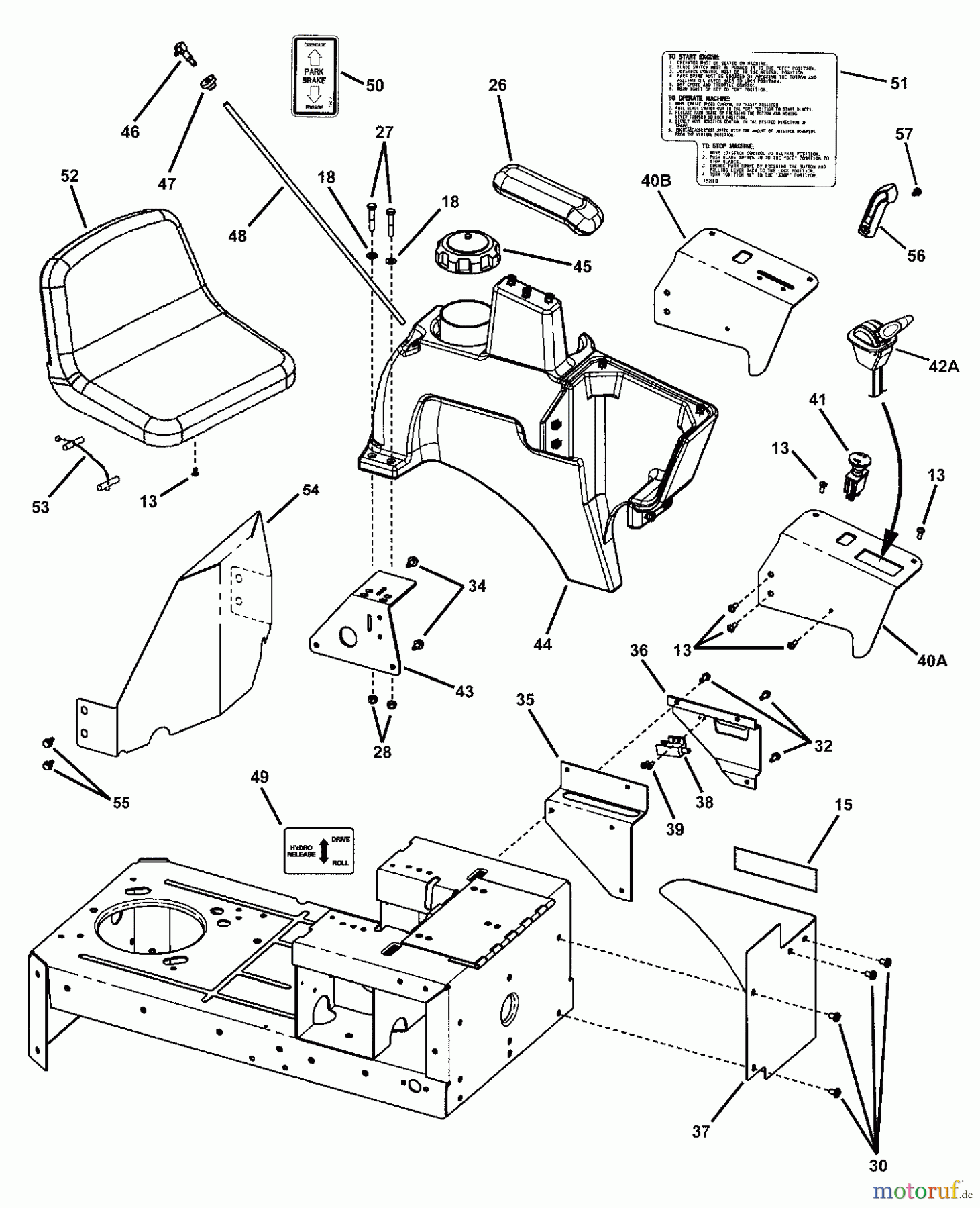  Snapper Nullwendekreismäher, Zero-Turn YZ18386BVE (85694) - Snapper 38