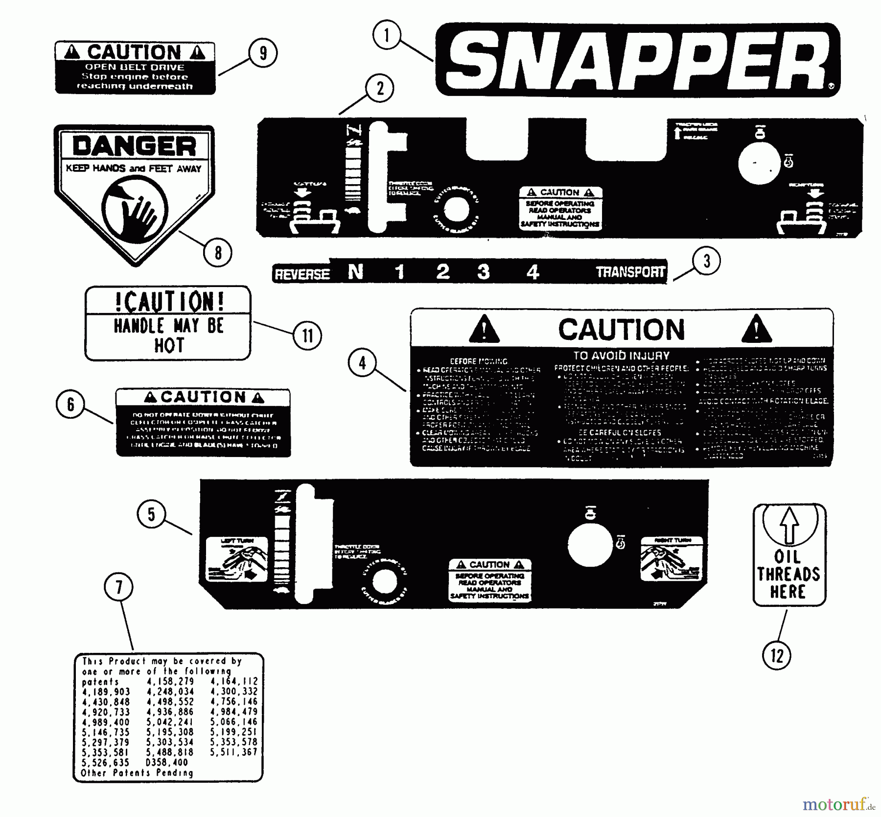  Snapper Rasenmäher für Großflächen SPL160BV - Snapper Wide-Area Walk-Behind Mower, 16 HP, Gear Drive, Loop Handle, Series 0 Decals