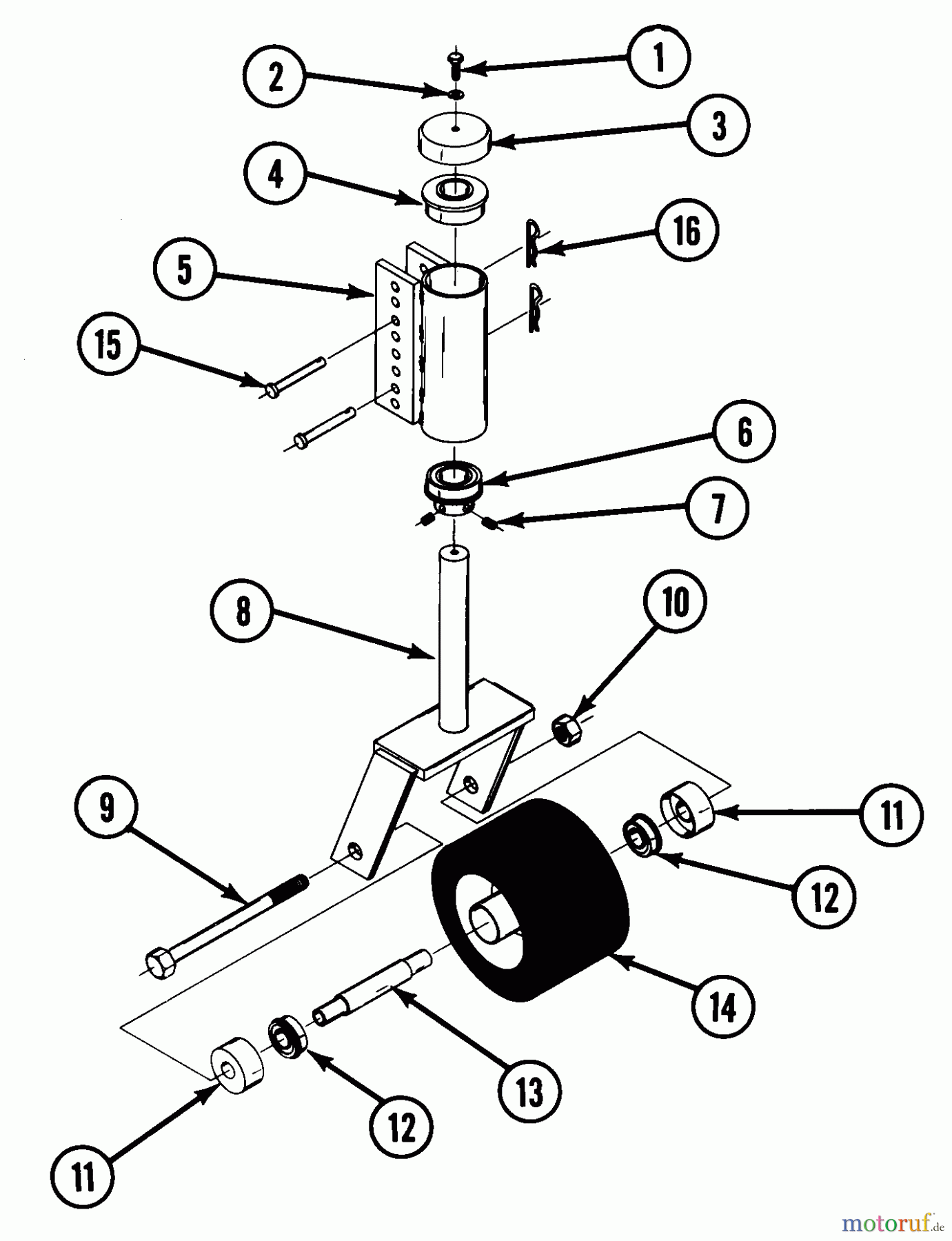  Snapper Nullwendekreismäher, Zero-Turn Z140T (82139) - Snapper 14 HP Zero-Turn Mower, Chain Drive, ZTR Series 0 Gage Wheel Assembly