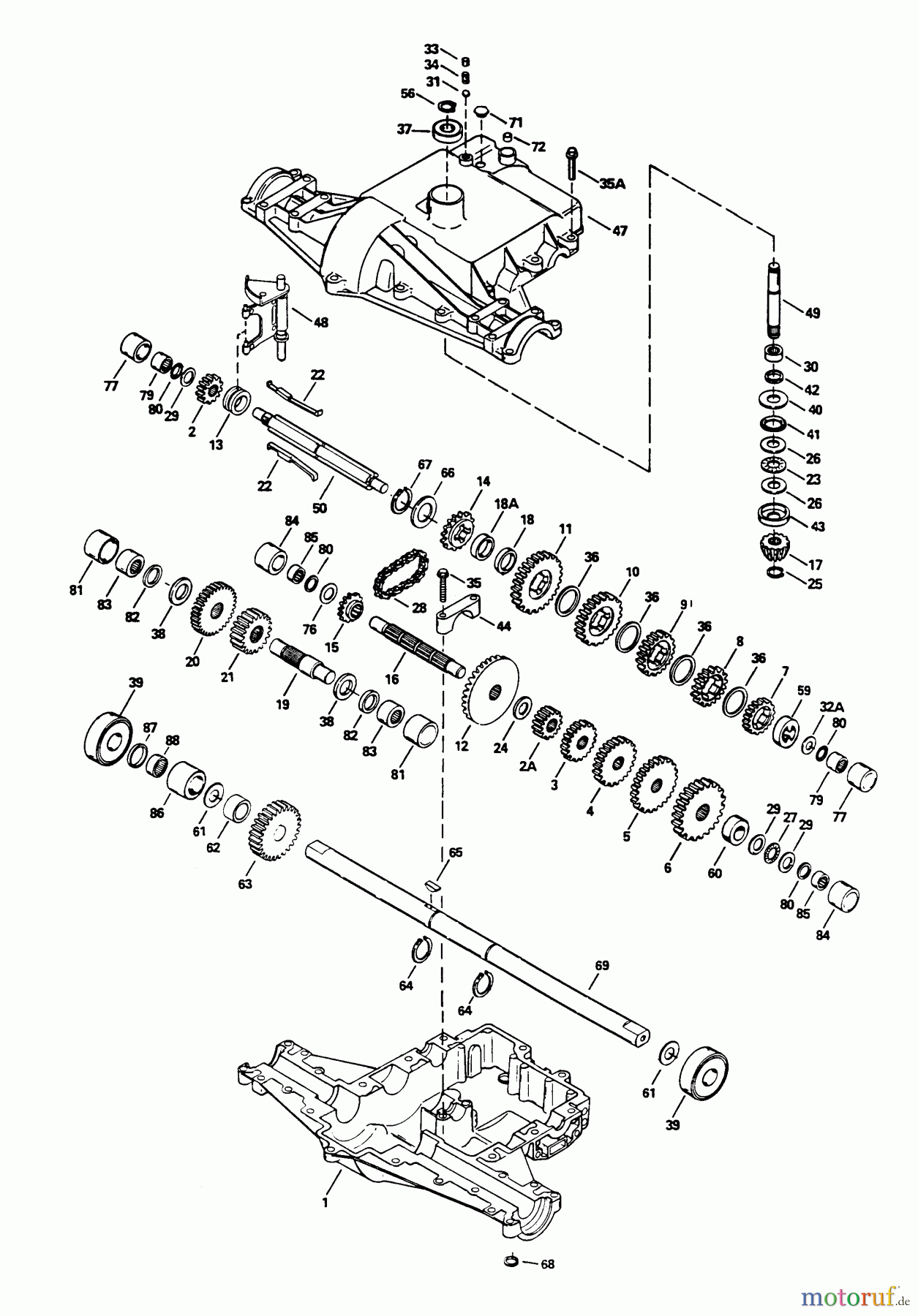  Snapper Rasenmäher für Großflächen PPU140KVE - Snapper Wide-Area Walk-Behind Mower, 14 HP, Mid-Size Gear Drive, Series 0 Peerless Transaxle