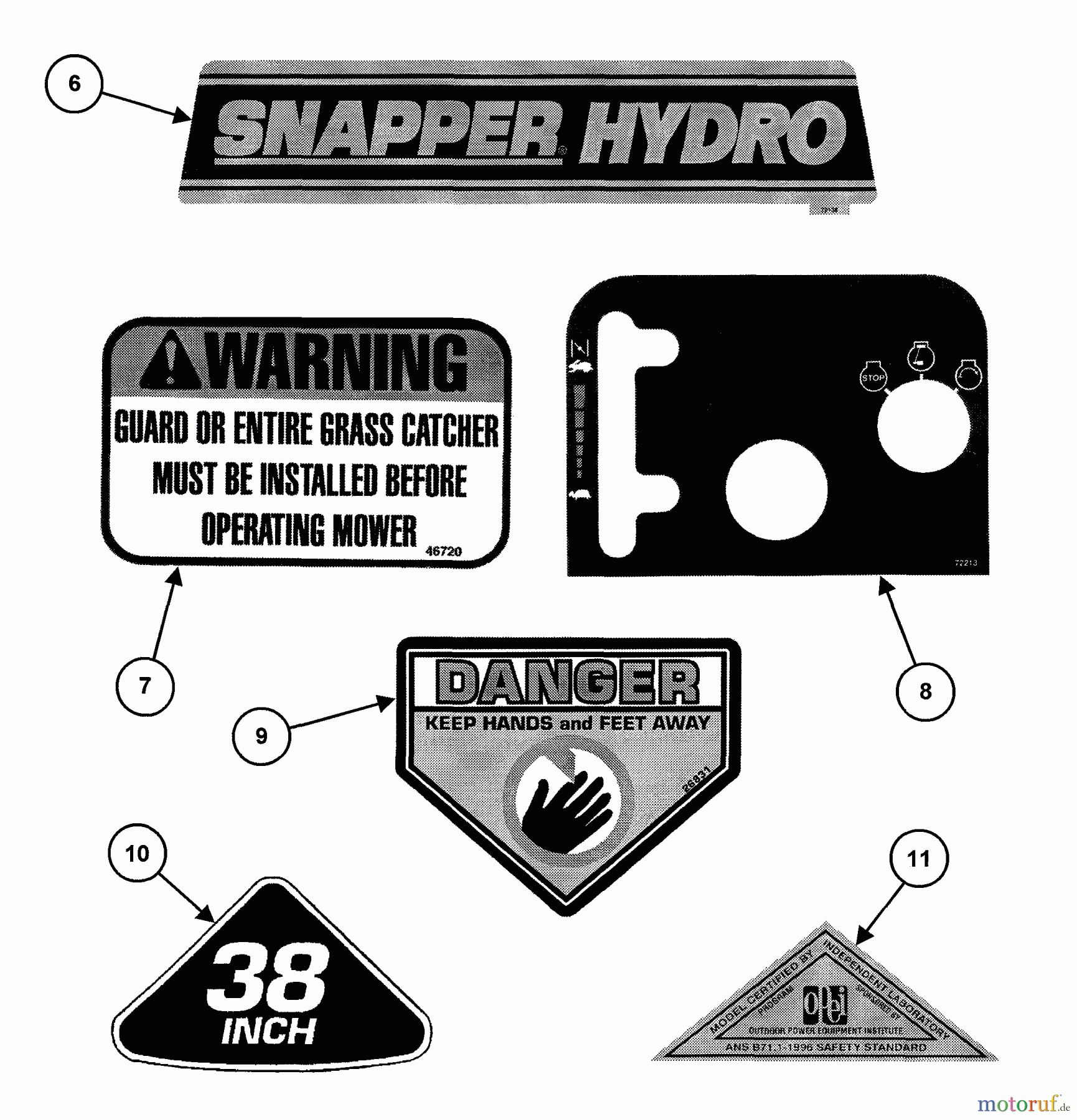 Snapper Zubehör. Rasenmäher 7060947 - Snapper Bag N-Wagon, 30 Bushel 381451HBVE (84393) 38