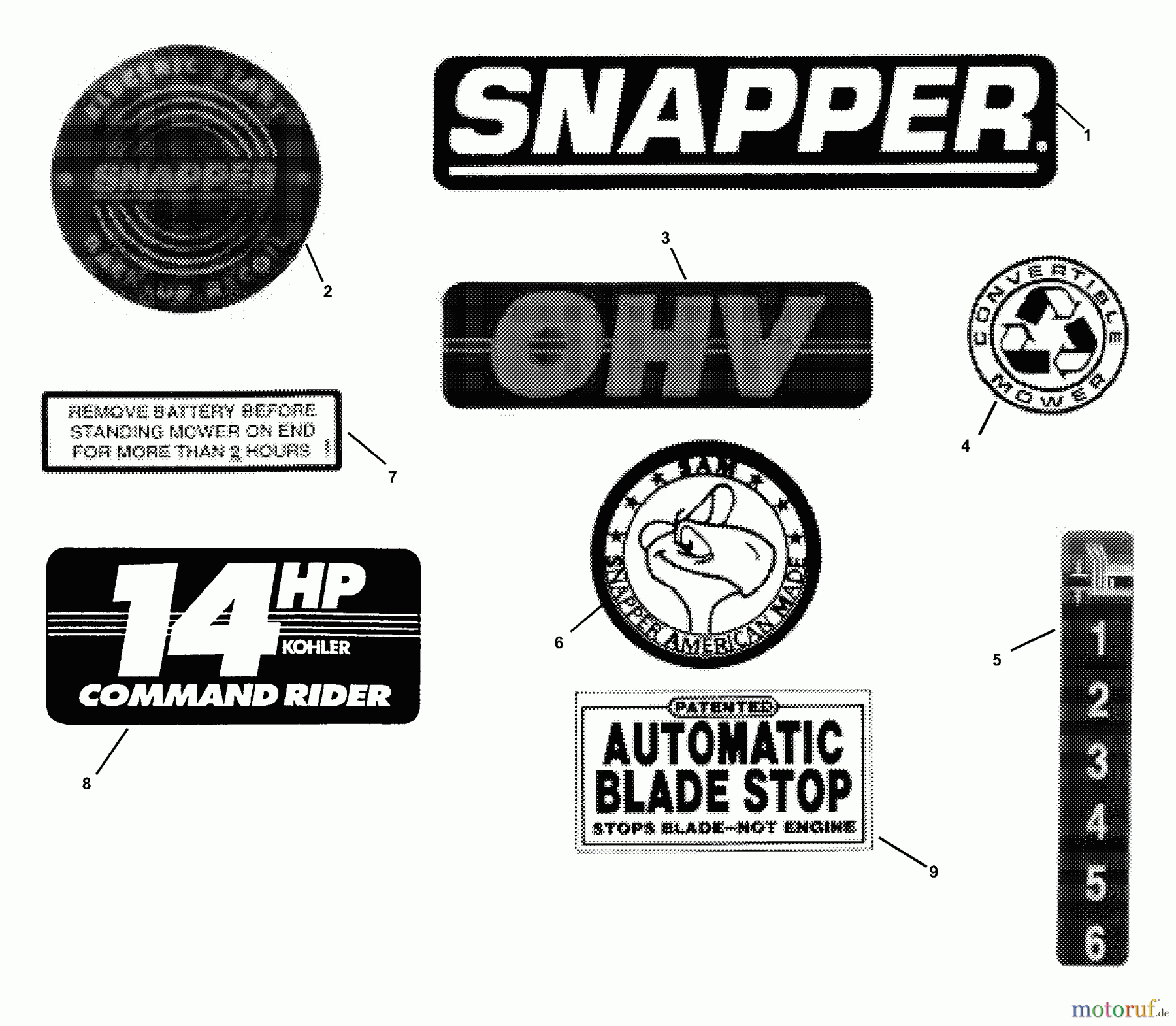 Snapper Zubehör. Rasenmäher 7060947 - Snapper Bag N-Wagon, 30 Bushel E250818BE 25