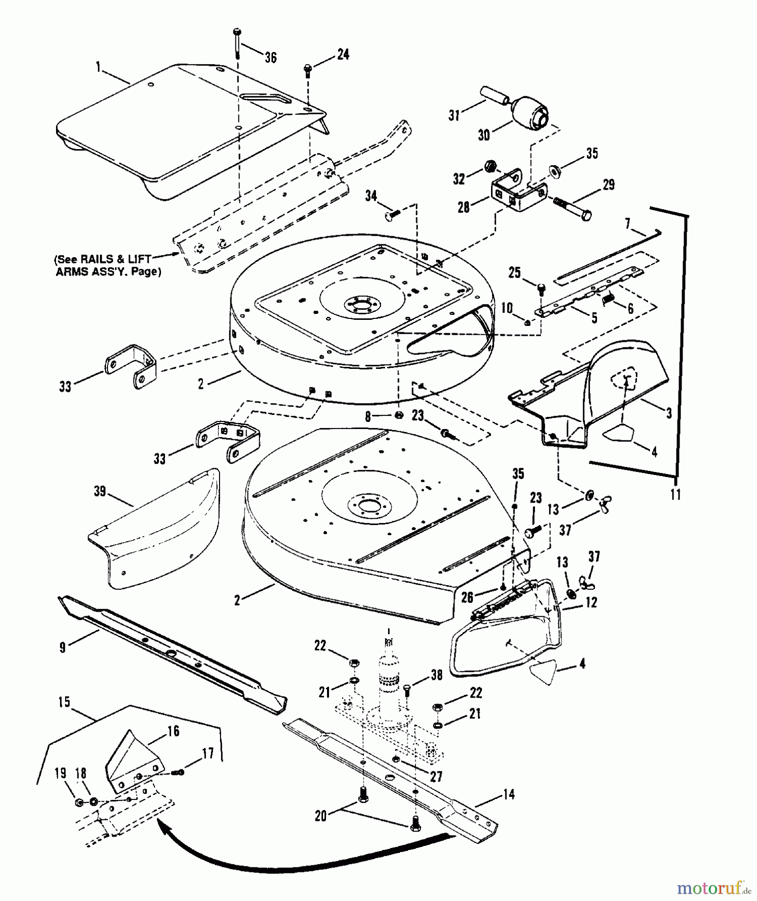  Snapper Zubehör. Rasenmäher 7060947 - Snapper Bag N-Wagon, 30 Bushel 301214BE Rear Engine Rider Series 14 Cutting Decks, Deflectors