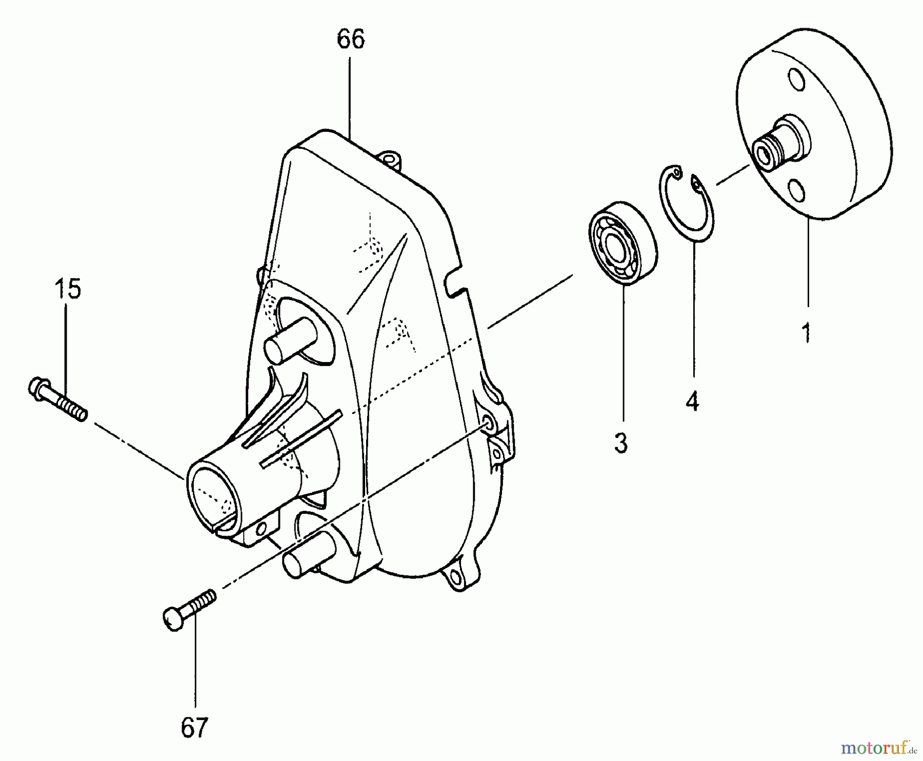  Tanaka Trimmer, Motorsensen TBC-600 - Tanaka Brush Cutter Fan Case