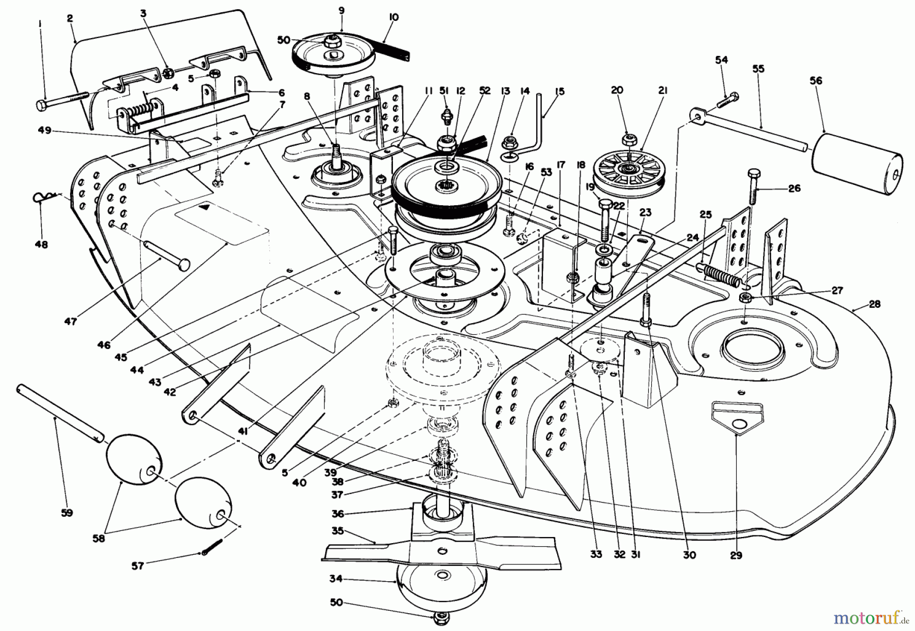 Toro Neu Mowers, Deck Assembly Only 30144 - Toro 44