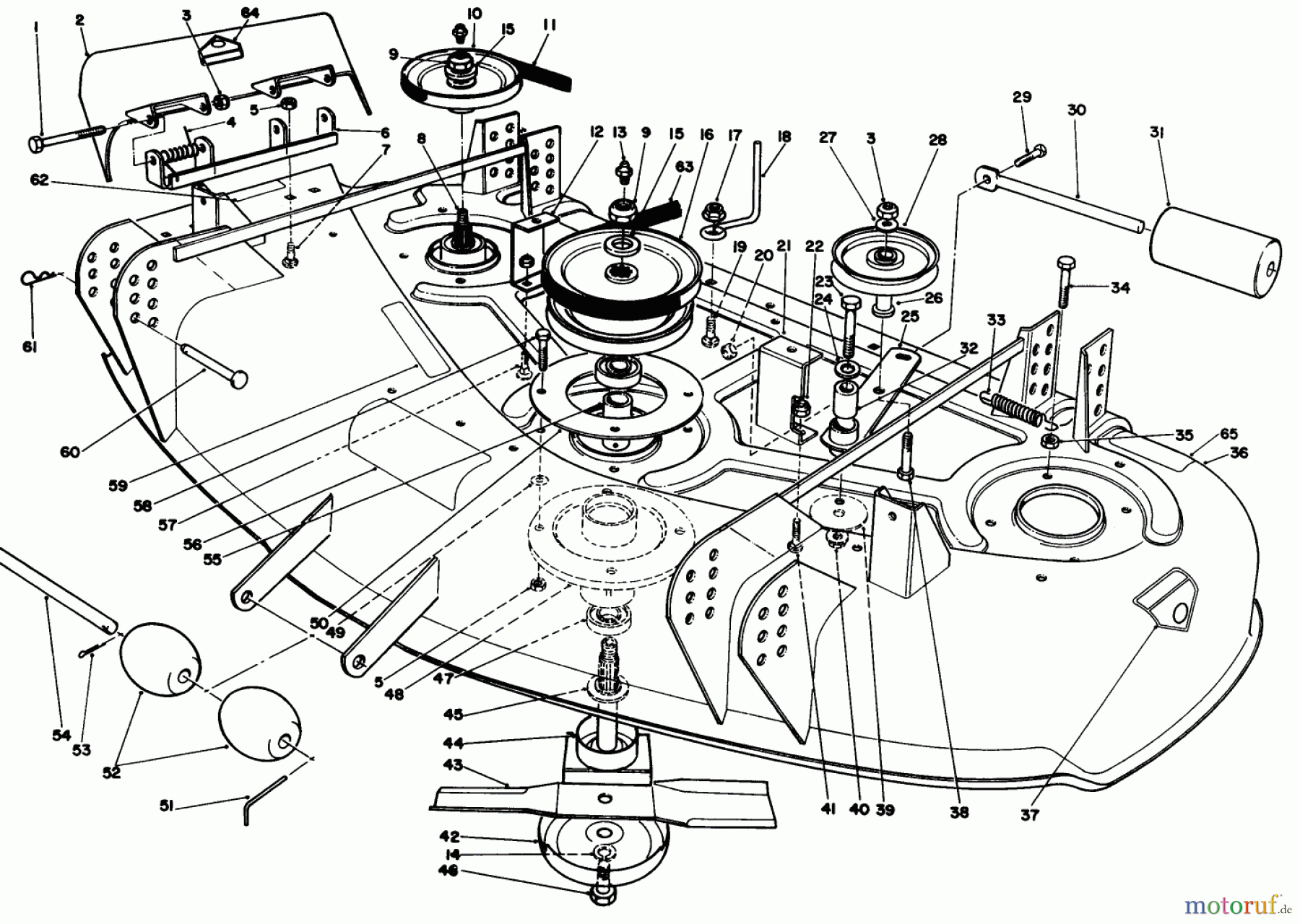 Toro Neu Mowers, Deck Assembly Only 30144 - Toro 44
