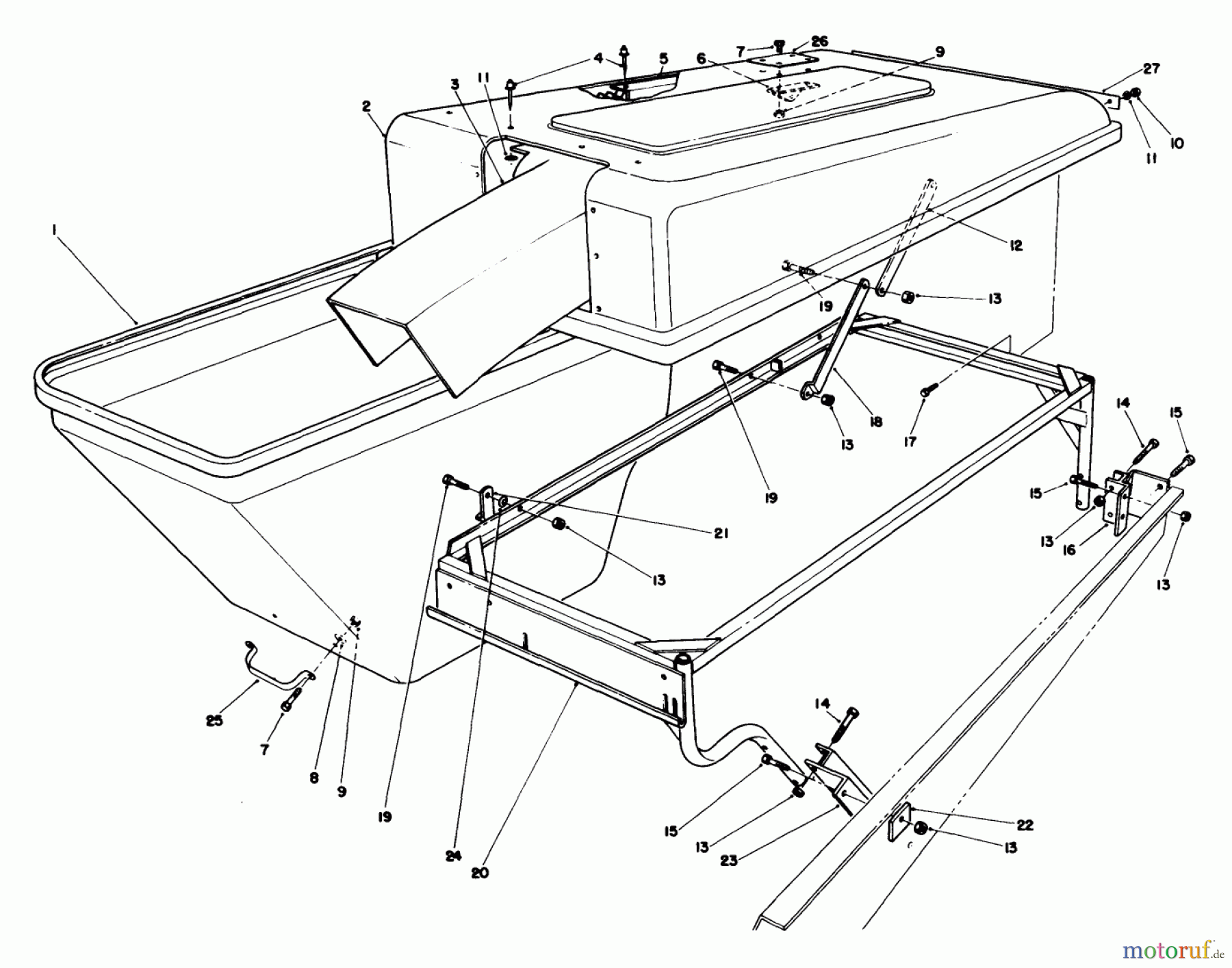 Toro Neu Mowers, Deck Assembly Only 30544 (117/120) - Toro 44