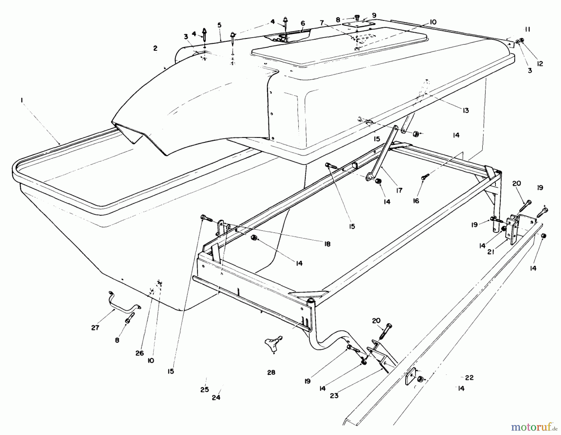  Toro Neu Mowers, Deck Assembly Only 30544 (117/120) - Toro 44