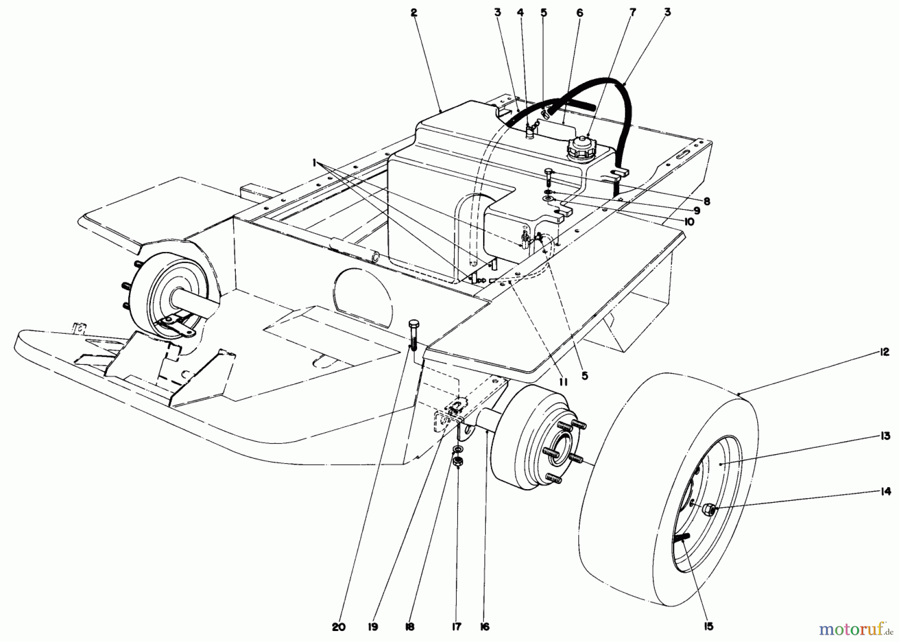 Toro Neu Mowers, Deck Assembly Only 30562 (200) - Toro 62