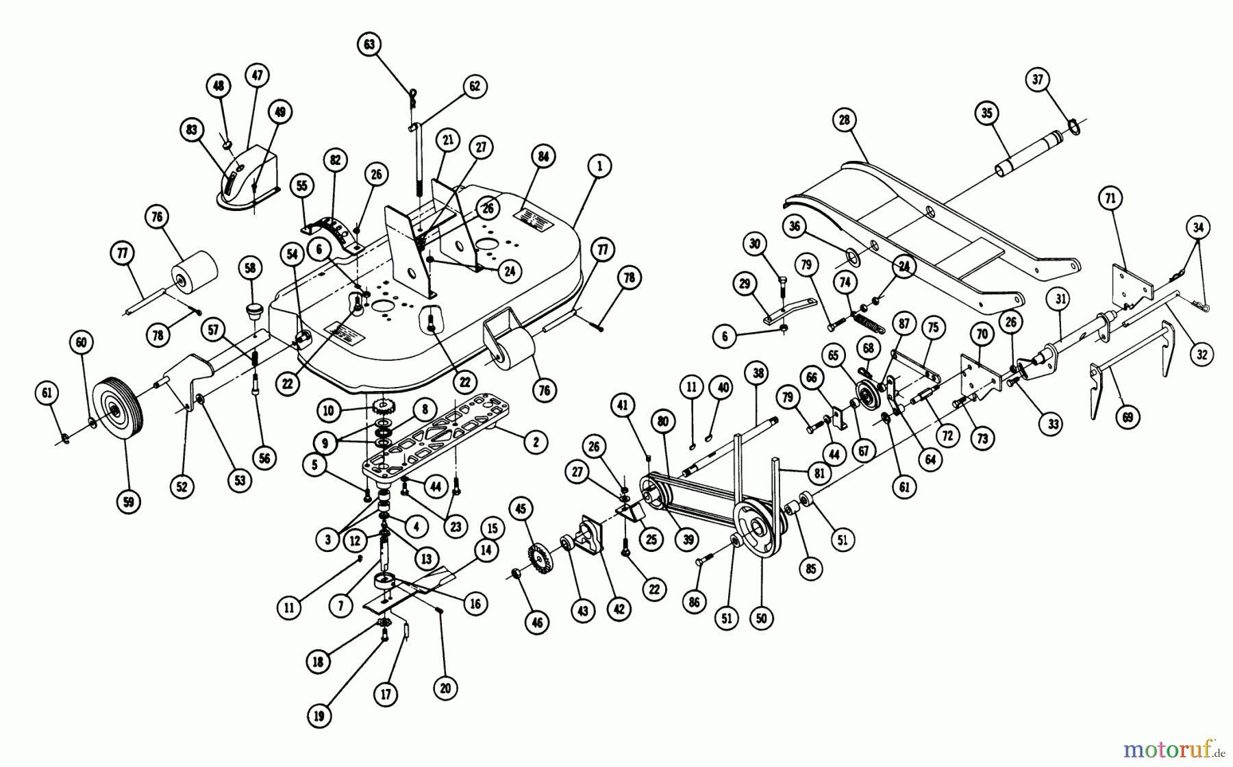  Toro Neu Mowers, Deck Assembly Only 5-5481 - Toro 48